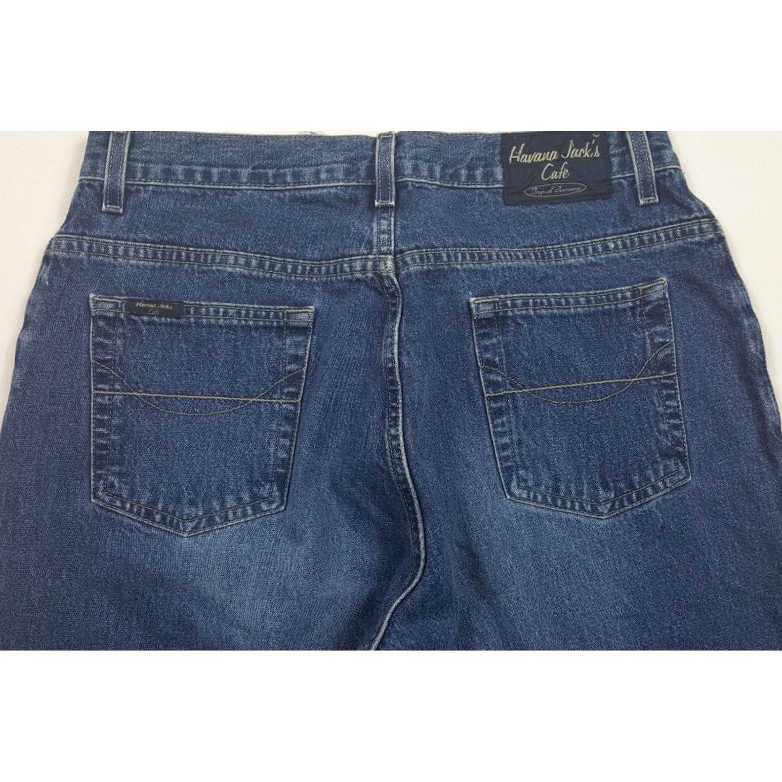 Denime VINTAGE Havana Jack's Cafe Jeans Mom Blue 12 Denim 90s Retro Womens Classic Rise Medium Wash Regular Zip Pants Size 34" / US 12 / IT 48 - 4 Thumbnail