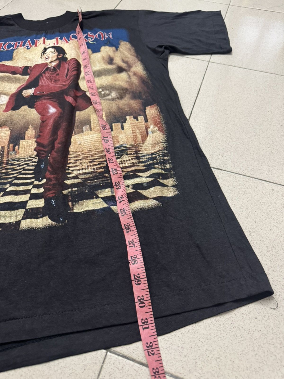 Band Tees 90s MICHAEL JACKSON KING OF POP HISTORY WORLD TOUR SHIRT Size US XXL / EU 58 / 5 - 4 Thumbnail