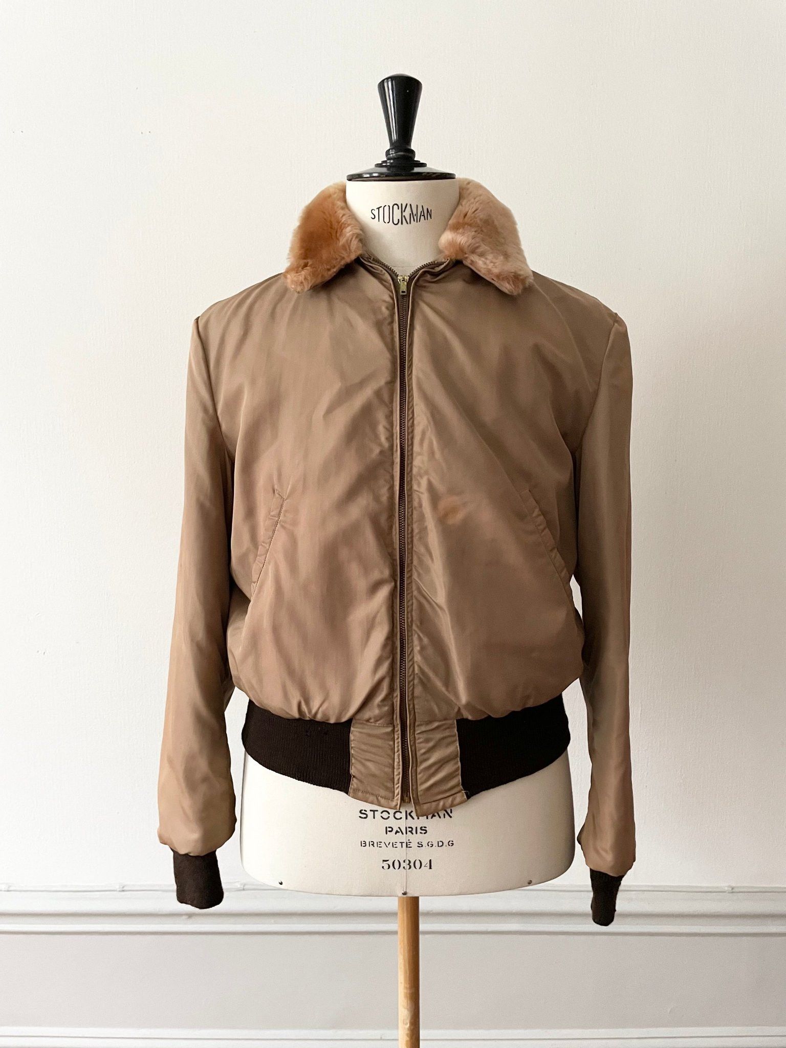 Vintage 1950's Flight Bomber Jacket - Medium Size US M / EU 48-50 / 2 - 2 Thumbnail