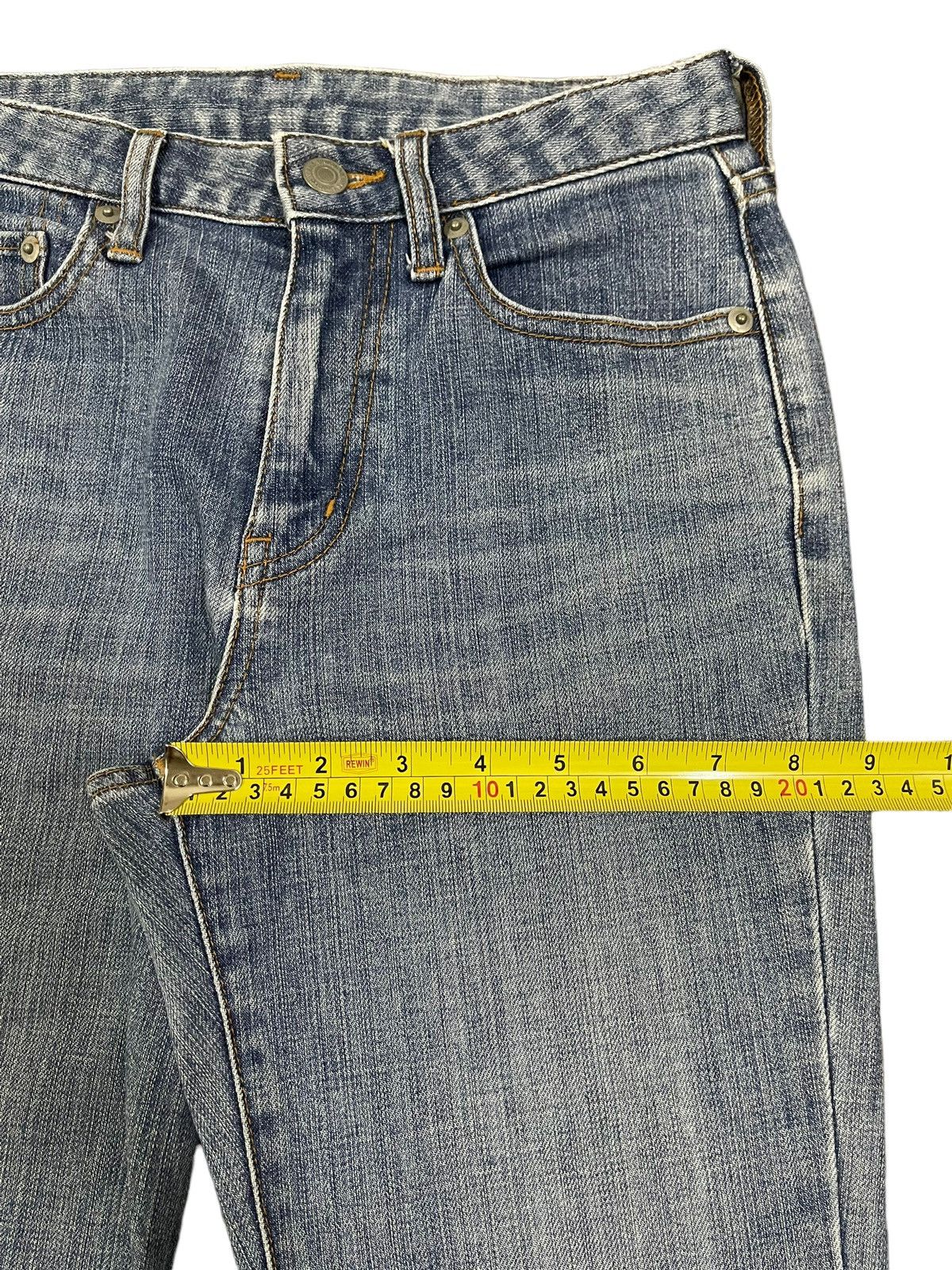 Uniqlo Vintage Japanese Uniqlo Blue Wash Style Flare Jeans Size 27" / US 4 / IT 40 - 12 Thumbnail