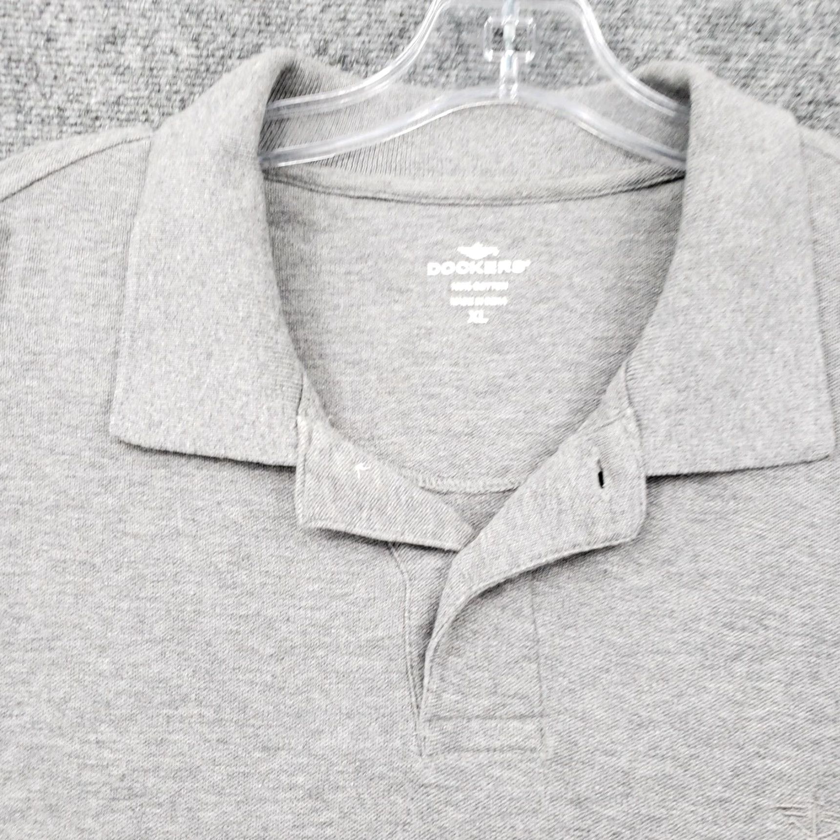 Dockers DOCKERS Polo Shirt Mens XL Gray Short Sleeve Casual Collared Marl Size US XL / EU 56 / 4 - 4 Thumbnail