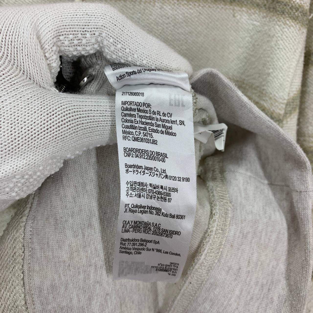 Quiksilver QUIKSILVER Stripe Zipper Hoodie #2402-13x Size US M / EU 48-50 / 2 - 8 Thumbnail