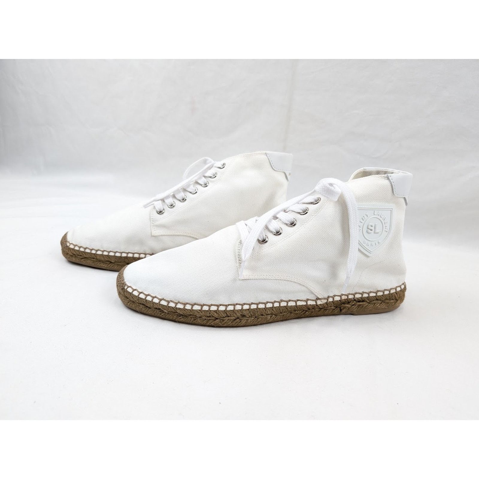 Saint Laurent Paris o1rshd1 Damon High-Top Sneakers in Off-White/Blanc Opti Size US 12 / EU 45 - 17 Thumbnail