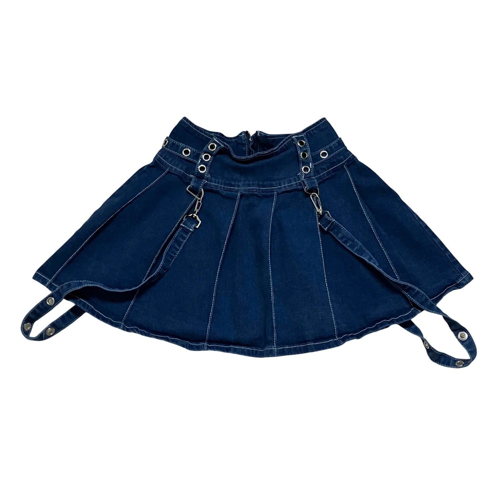 Japanese Brand Bondage Denim Mini Skirt Size 24" / US 00 / IT 34 - 1 Thumbnail