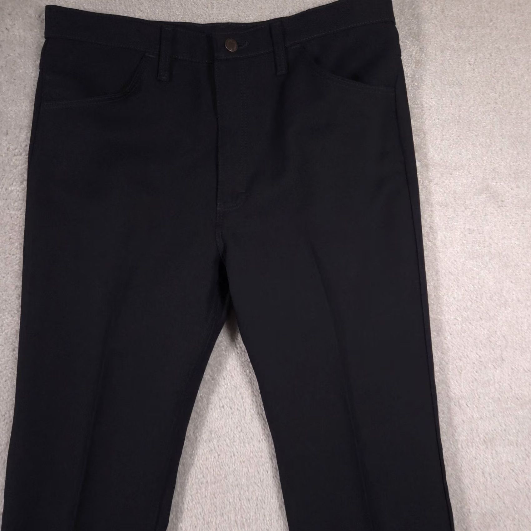 Wrangler VINTAGE Wrangler Pants Mens Navy Blue Straight Slacks 34x30 Classic Fit Size US 34 / EU 50 - 3 Thumbnail