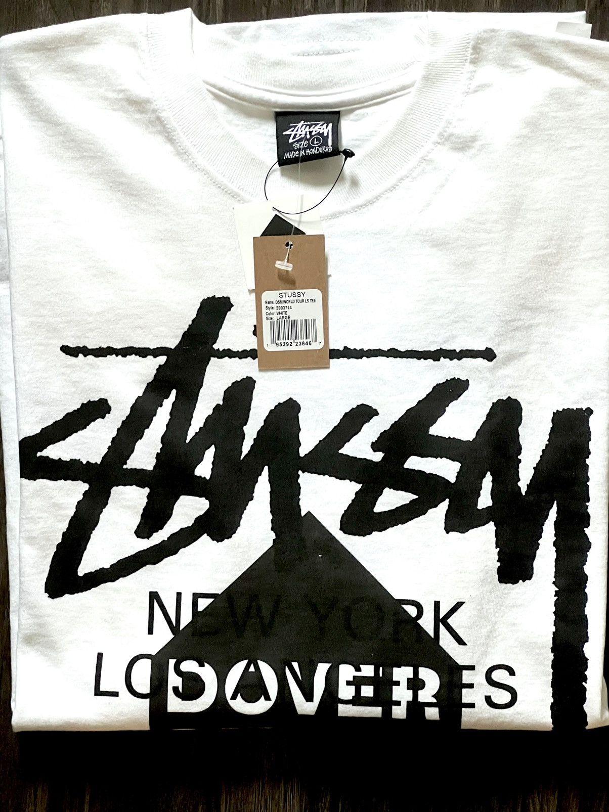 Dover Street Market × Stussy Stussy x DSM LS T white large Size US L / EU 52-54 / 3 - 11 Thumbnail
