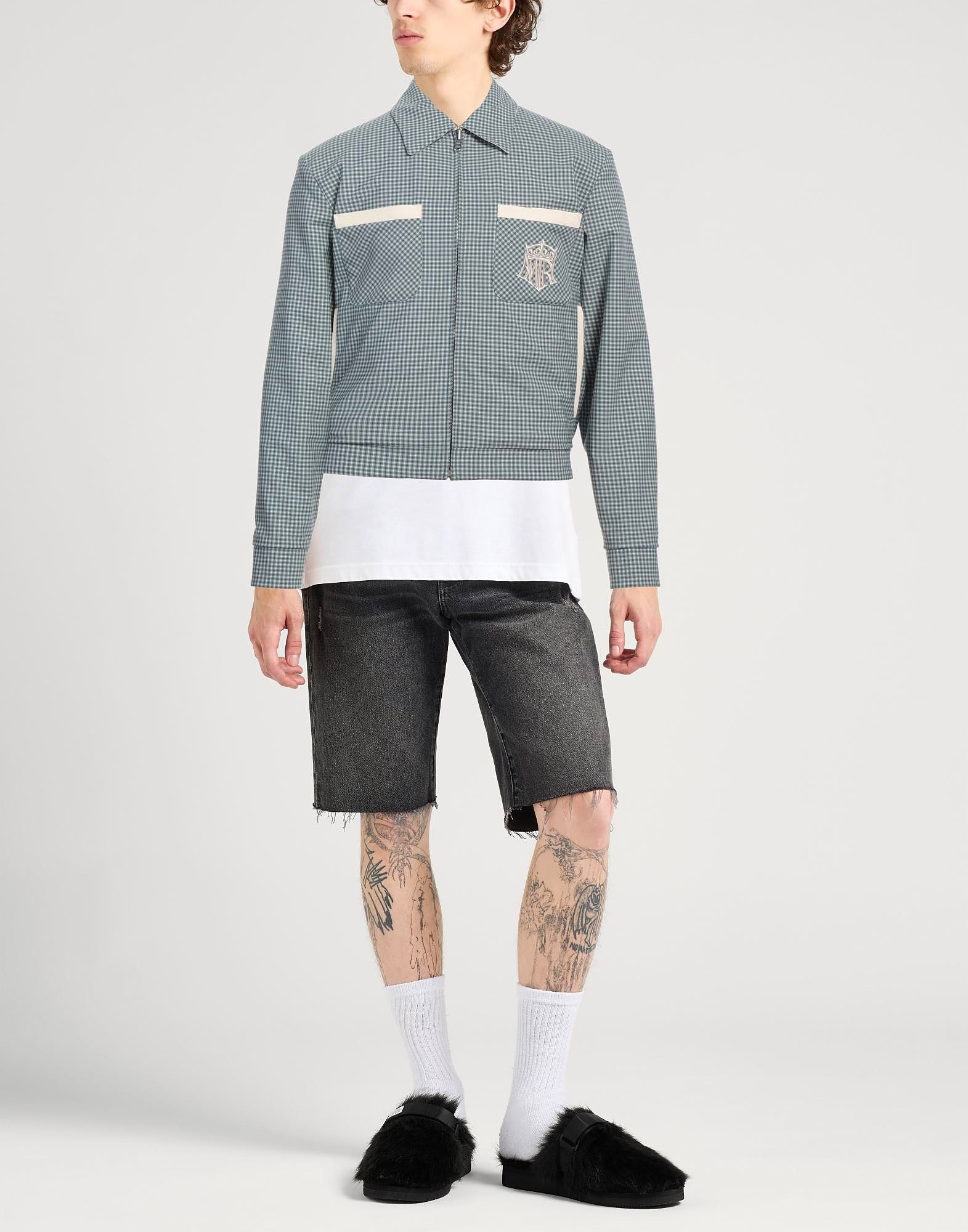 Amiri o1s1wg110525 Reversible Checked Blouson Jacket in Multicolor Size US S / EU 44-46 / 1 - 4 Thumbnail
