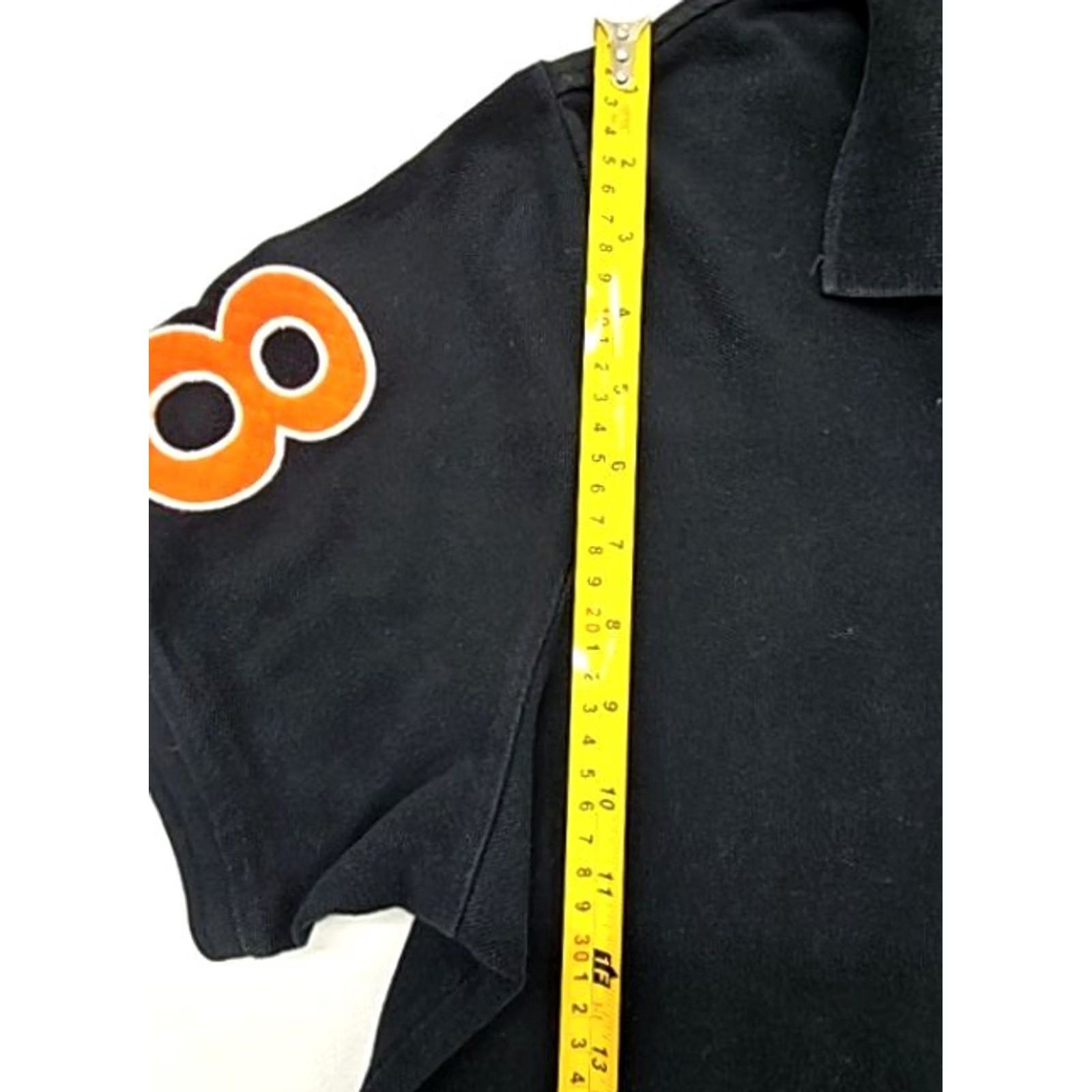 Superdry Superdry Black Mens XXL Short Sleeve Polo Shirt Orange Accents Size US XXL / EU 58 / 5 - 7 Thumbnail