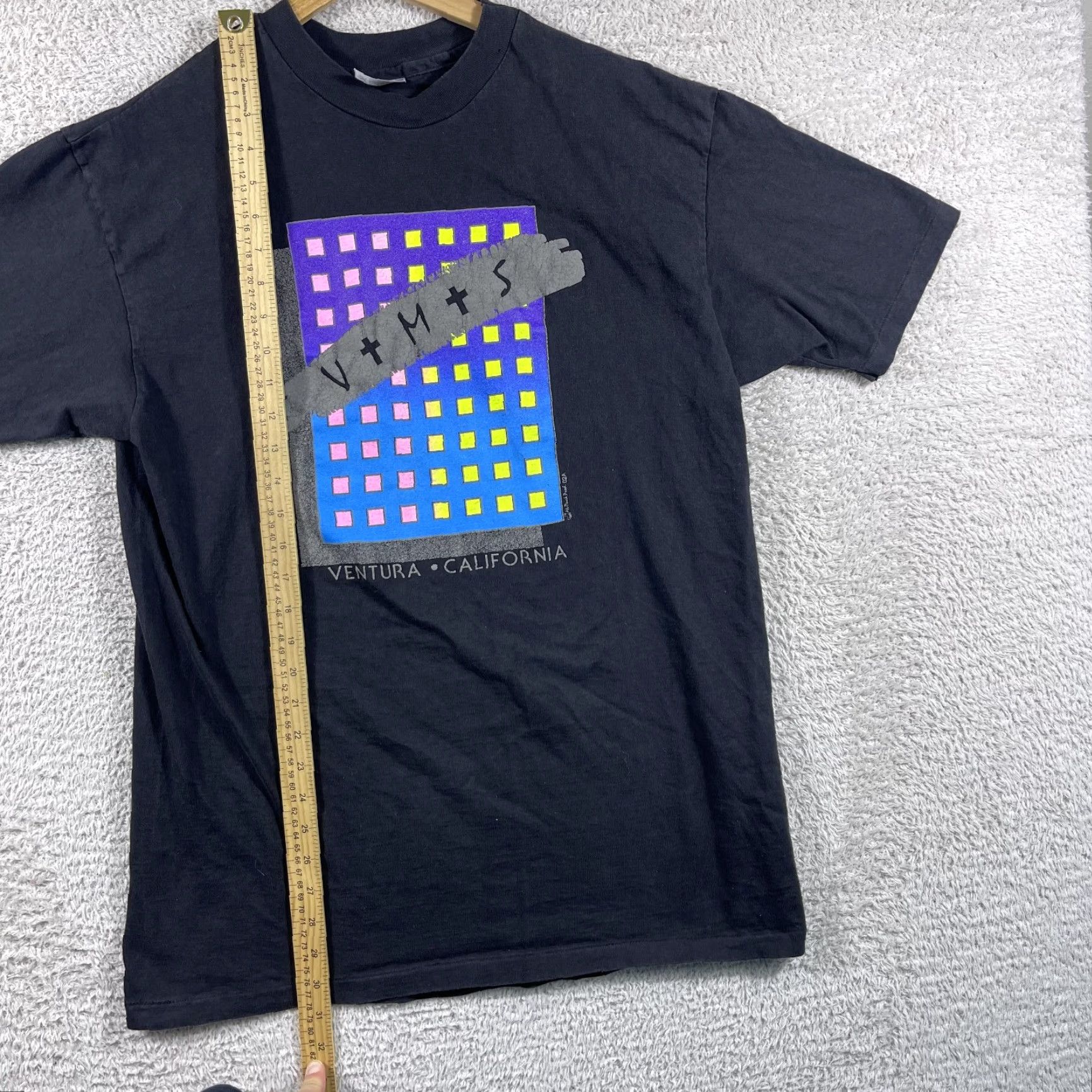 Hanes VINTAGE Hanes Beefy-T Ventura Missionary School T-Shirt Black XL Adult 90s Surf Jesus California 80s USA Men Size US L / EU 52-54 / 3 - 5 Thumbnail