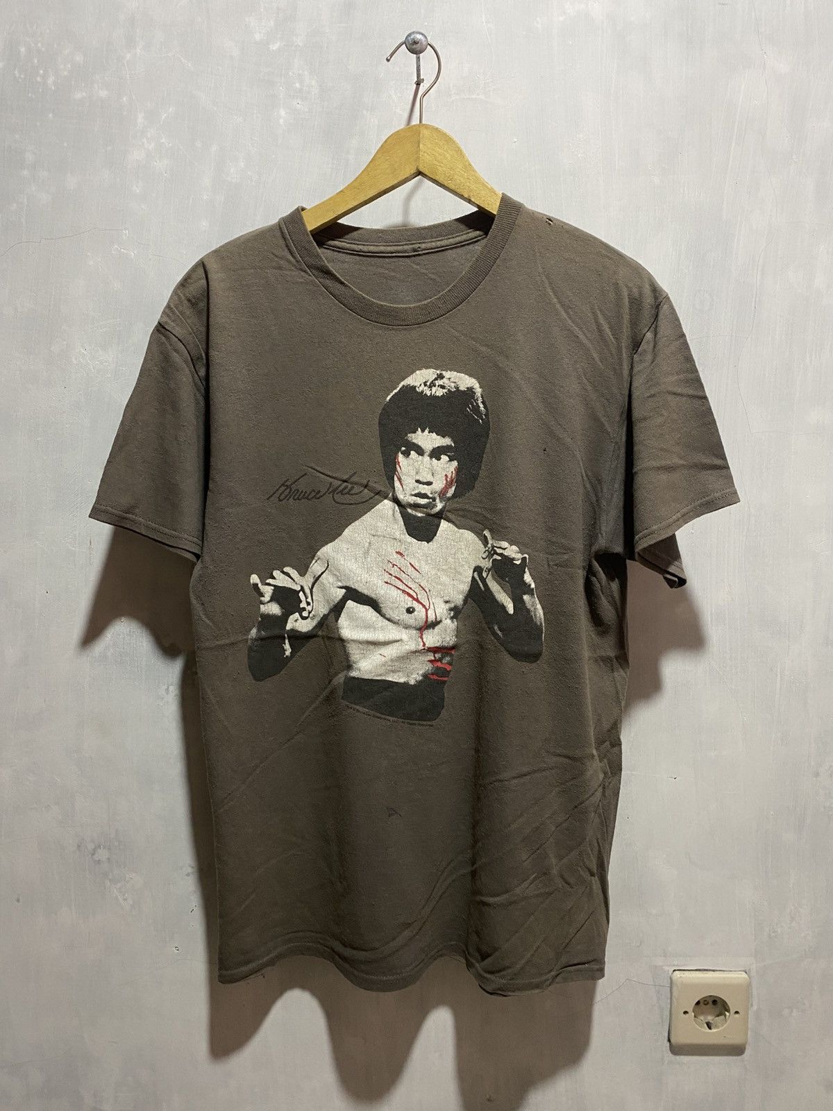 Vintage Vtg bruce lee figures young era tshirt Size US M / EU 48-50 / 2 - 1 Thumbnail