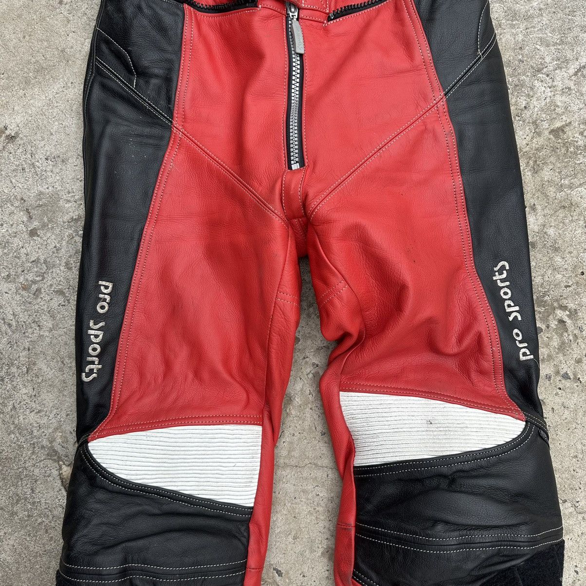 Leather × Vintage Vintage Moto Leather Pants Size 50 Y2K Pro Sports USA Size US 34 / EU 50 - 4 Thumbnail