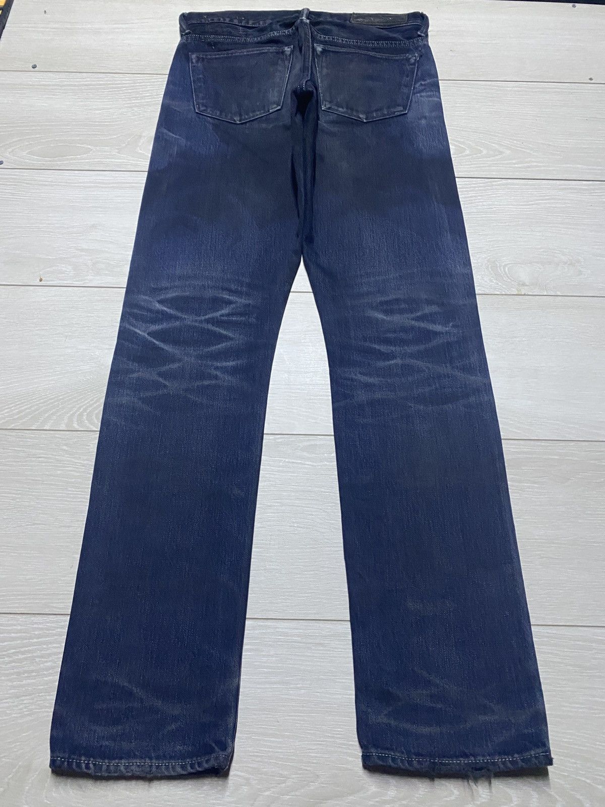 KURO Vintage Kuro Sewing Wash Black Selvedge Skinny Jeans Size US 30 / EU 46 - 2 Thumbnail