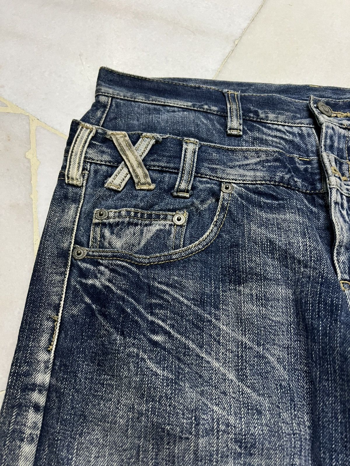 If Six Was Nine × Japanese Brand 💥Double Waist💥Vintage Japanese Brand Unbrand Claw Jean Japan Size US 34 / EU 50 - 6 Thumbnail