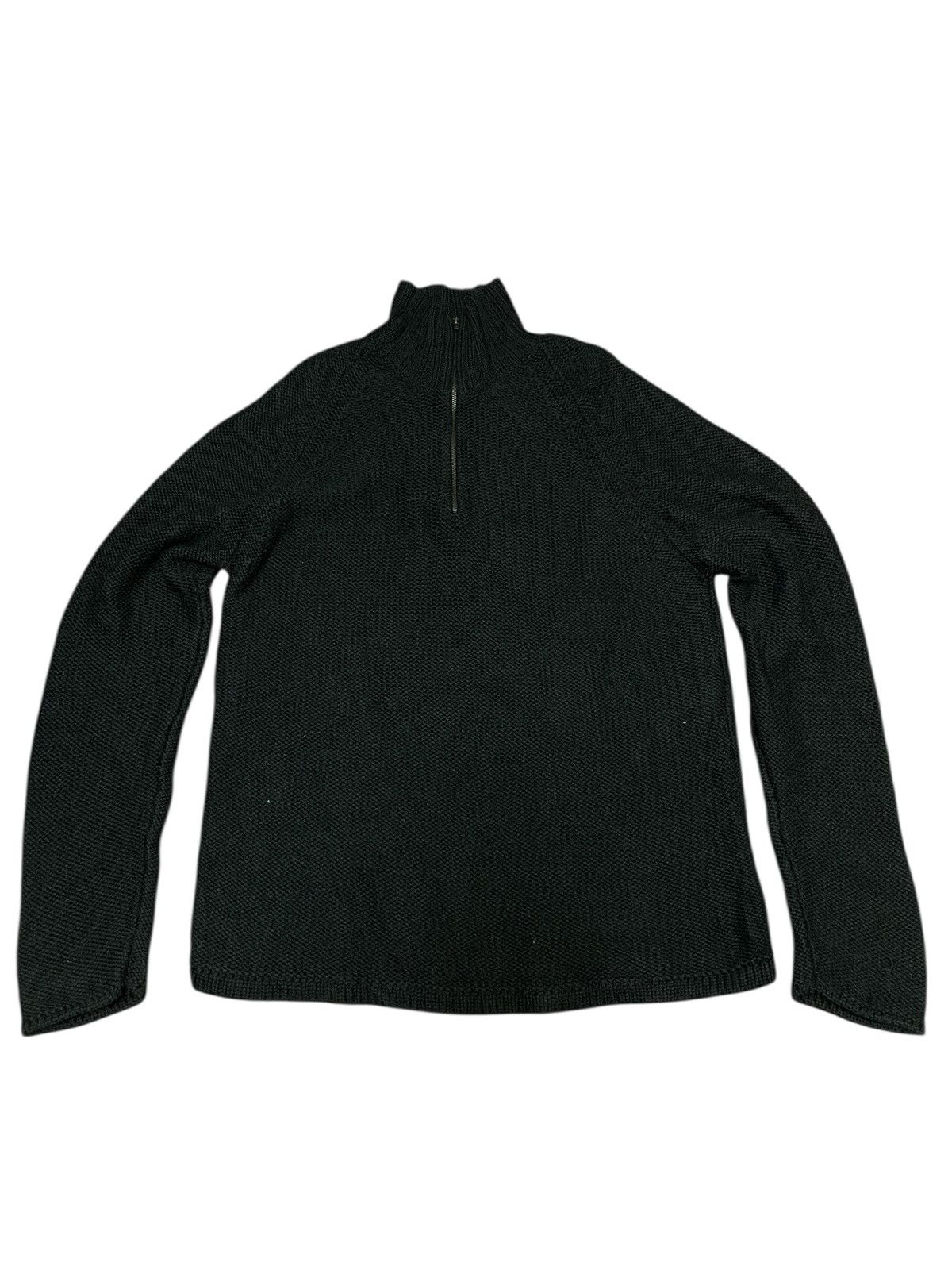 Armani × Armani Collezioni Vintage Armani Collezioni Half Zip Turtle Neck Knit (C4) Size US M / EU 48-50 / 2 - 2 Thumbnail