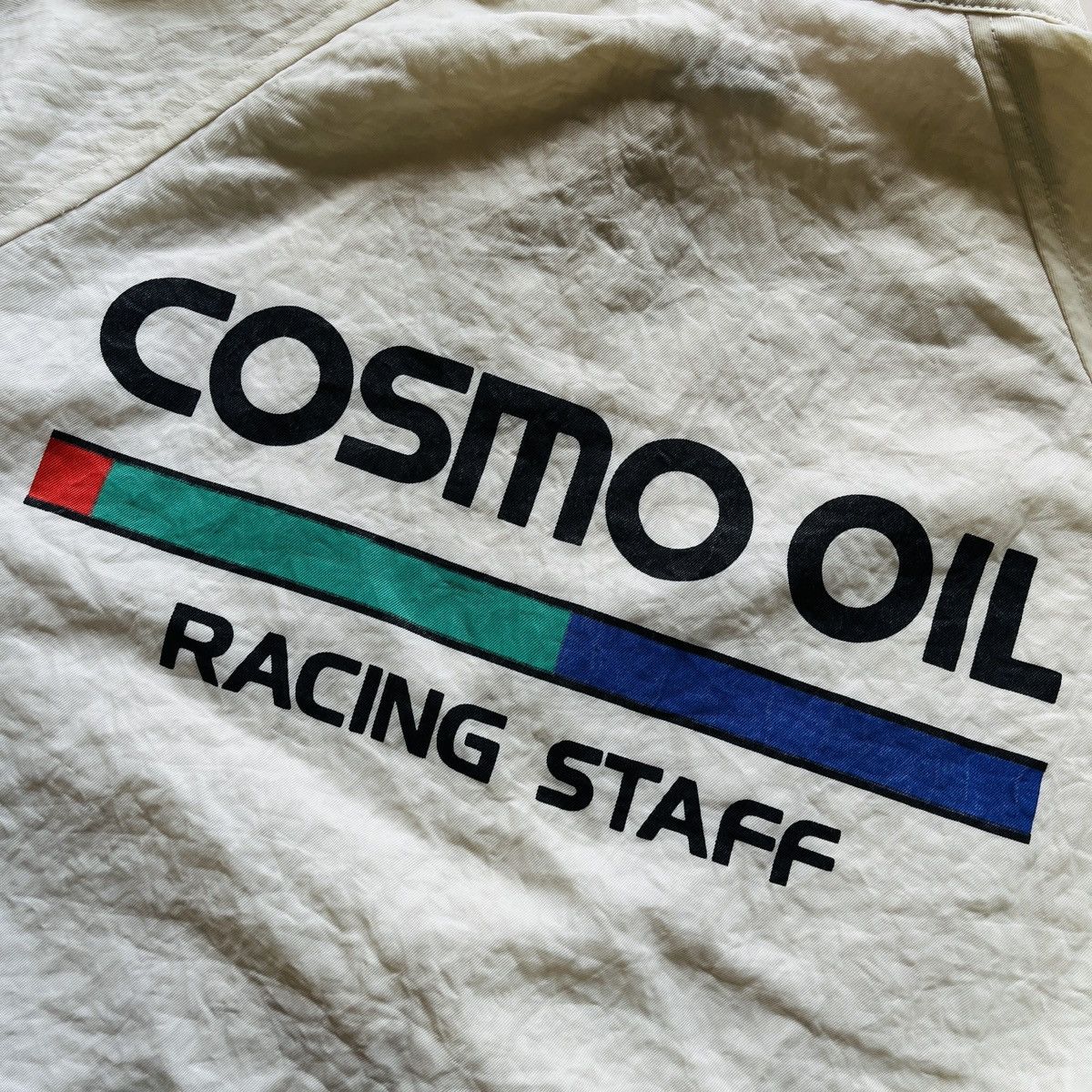 Japanese Brand Vintage 80s Cosmo Oil Racing Staff Bomber Jacket Size US L / EU 52-54 / 3 - 13 Thumbnail