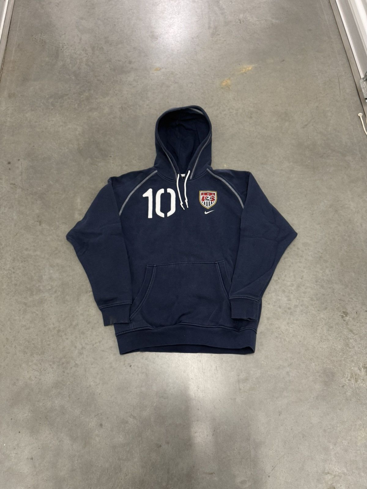 2000s USA Soccer Nike Swoosh Hoodie #10 World Cup RARE