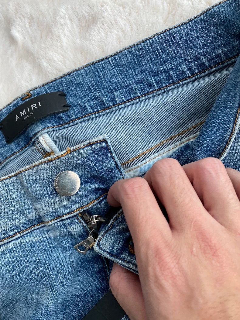 Amiri Amiri Washed Blue MX1 Jean Size US 34 / EU 50 - 6 Thumbnail