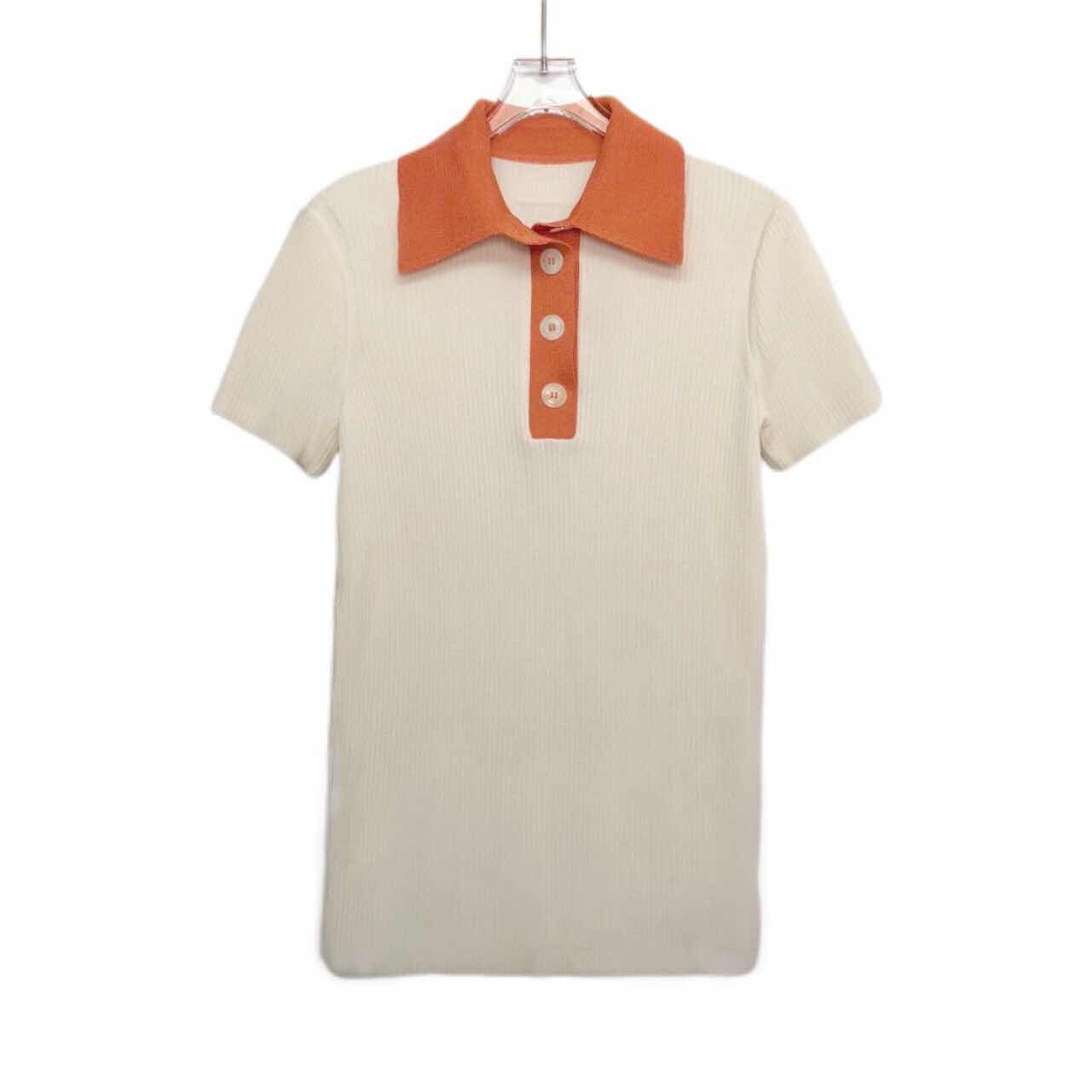 Salvatore Ferragamo Salvatore Ferragamo Knit Short Sleeve Polo Shirt K26WX Size M / US 6-8 / IT 42-44 - 1 Thumbnail