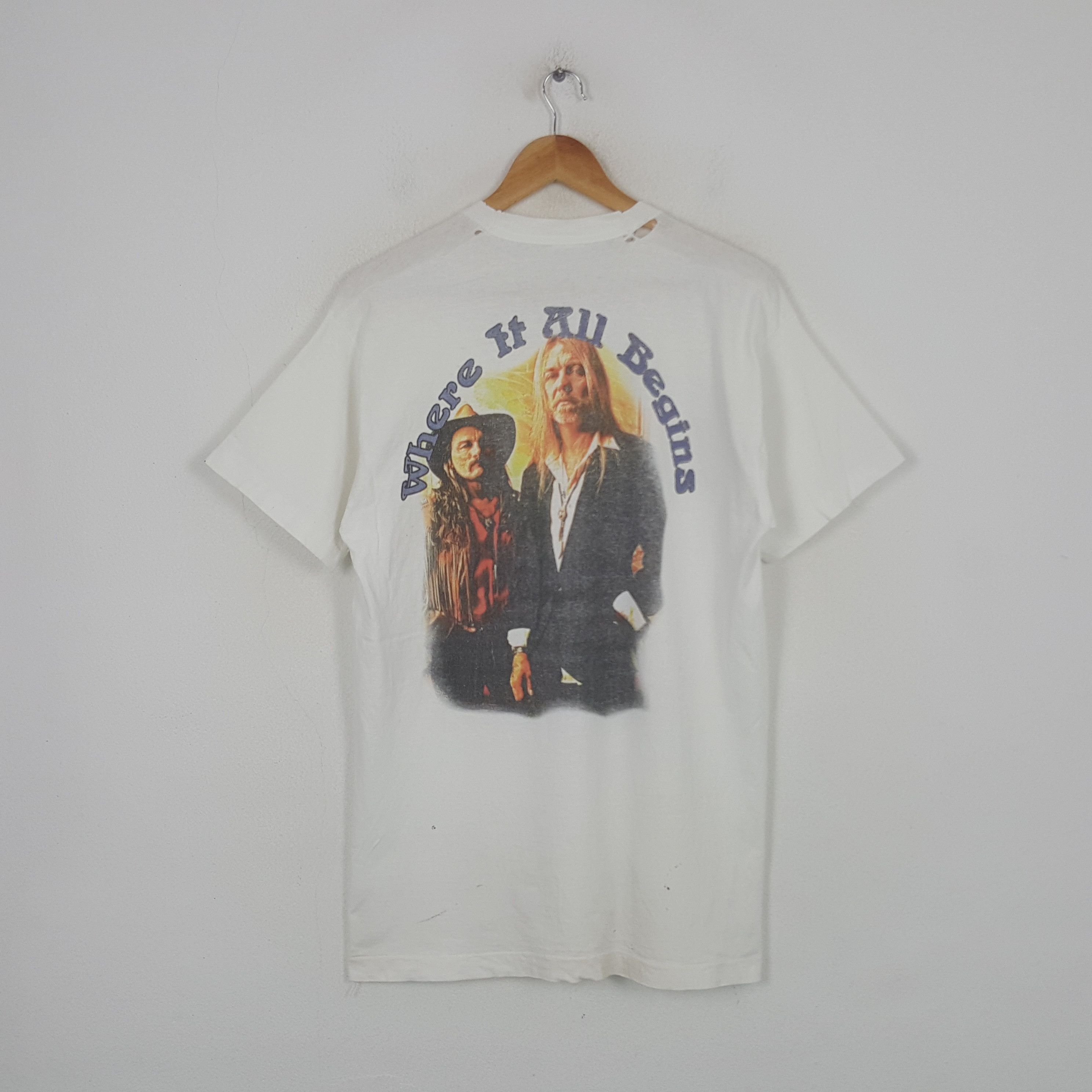Band Tees Vintage The Allman Brothers Band Distressed Tshirt RR29 Size US L / EU 52-54 / 3 - 1 Thumbnail