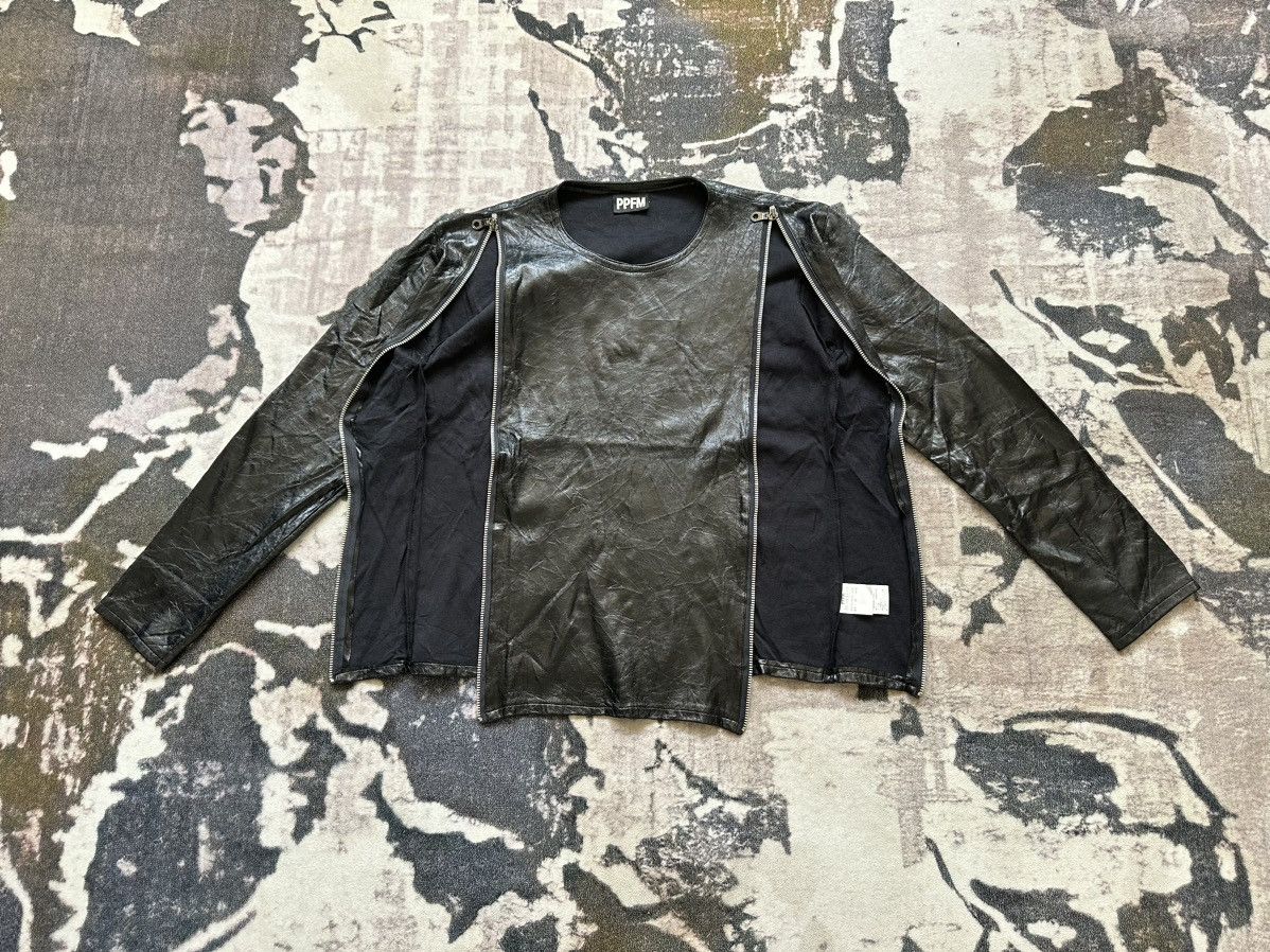 PPFM AW1998 PPFM waxed coated punk zipper sweater Size US M / EU 48-50 / 2 - 5 Thumbnail