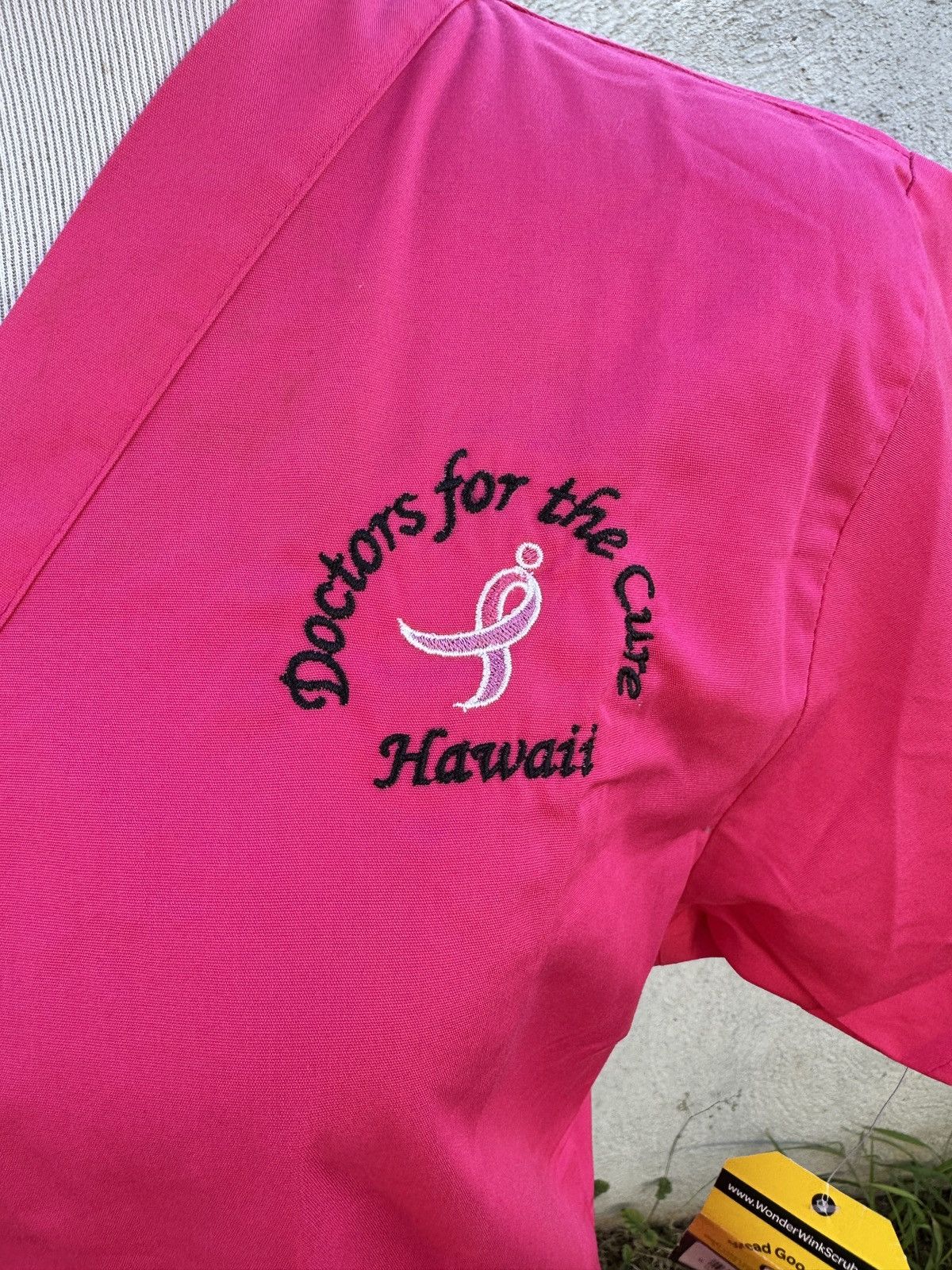 Other NWT WonderWink Medium Womens Scrub Top Pink Classic Fit Size M / US 6-8 / IT 42-44 - 5 Thumbnail