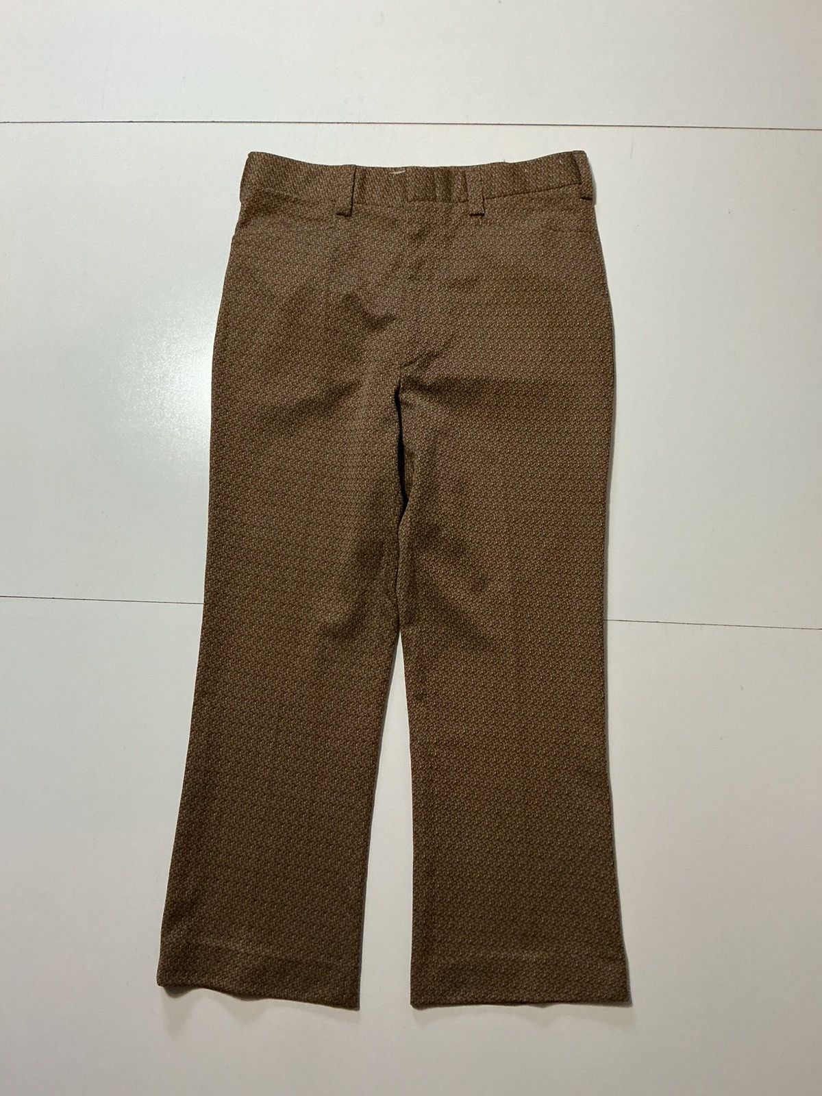 Vintage Vintage 70s Mod Groovy Flare Leisure Disco Polyester Pants Size US 34 / EU 50 - 1 Thumbnail