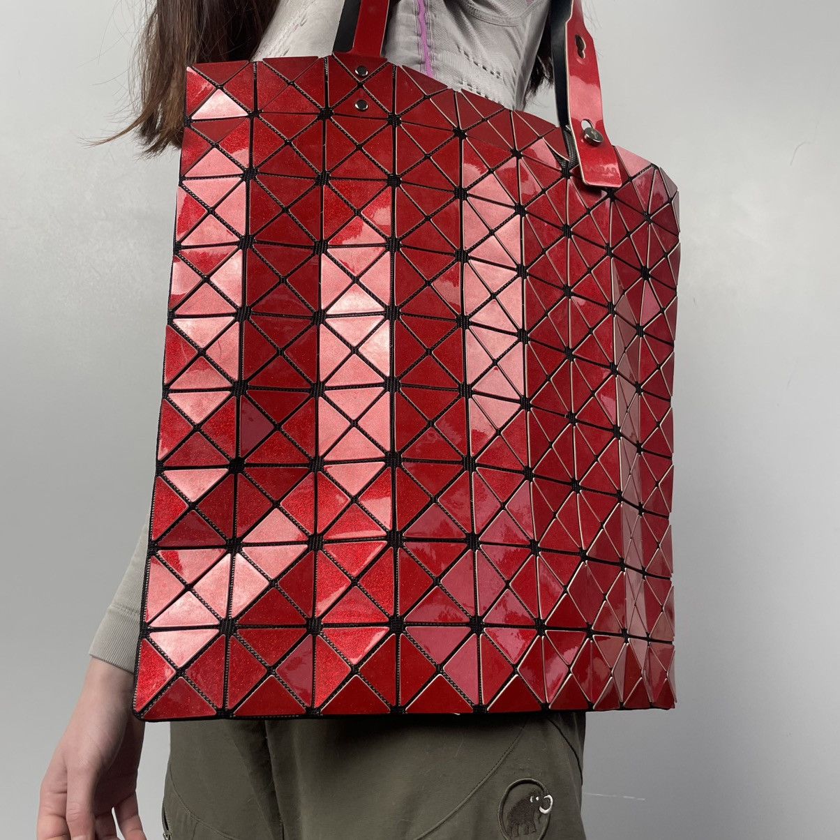 Issey Miyake Limited edition BAO BAO ISSEY MIYAKE Red Tote Bag Japan Size ONE SIZE - 6 Thumbnail