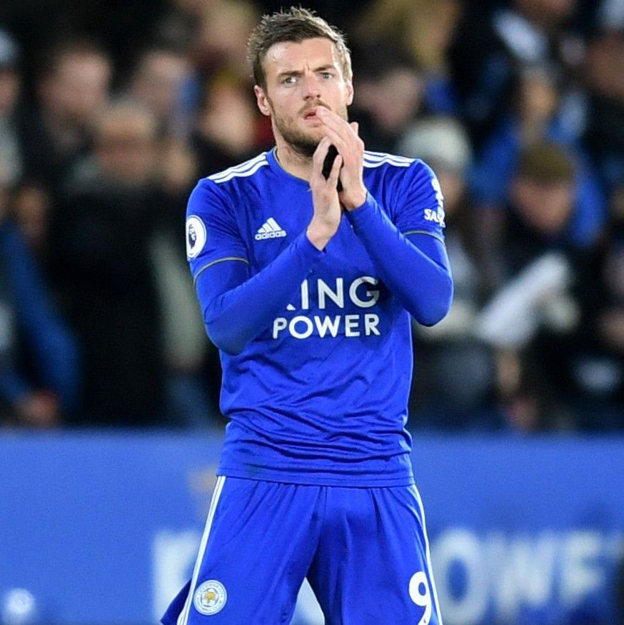 Adidas Leicester City 2018-2019 Home Jersey Jamie Vardy Size US L / EU 52-54 / 3 - 11 Thumbnail