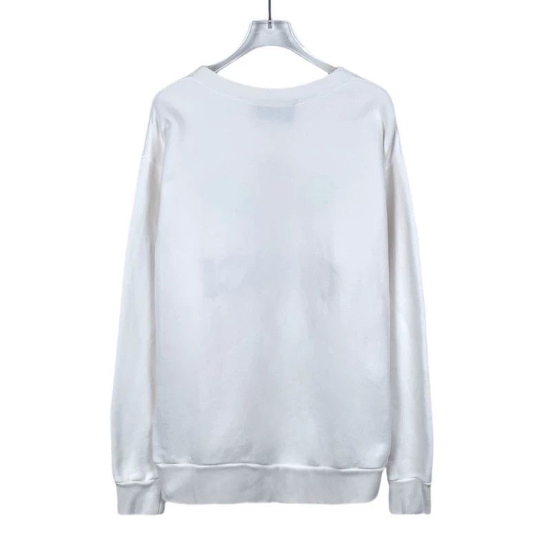 Gucci Gucci White logo printed round-neck cotton long-sleeved swe Size US S / EU 44-46 / 1 - 2 Thumbnail