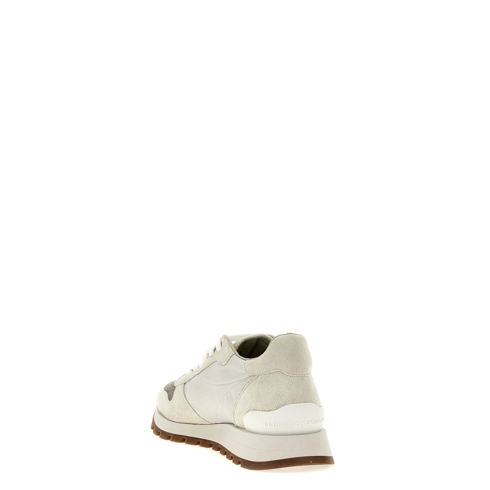 Brunello Cucinelli BRUNELLO CUCINELLI White Suede Sneakers New & Authentic (Wom Size US 10 / IT 40 - 3 Thumbnail