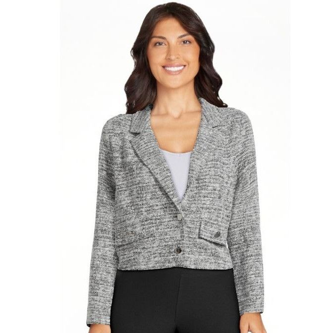Madden NYC Madden NYC Womens Cropped Blazer Jacket Size XS Size XS / US 0-2 / IT 36-38 - 2 Thumbnail