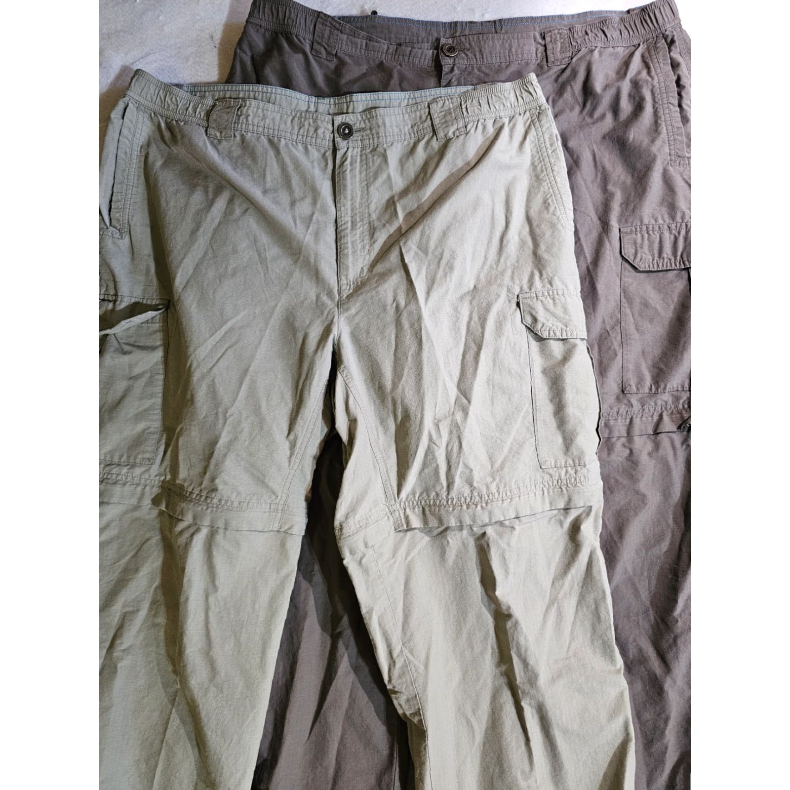 Vintage Columbia Sportswear Pants Cargo Convertible Hiking 2 Pair XL 32L Brown/Tan Size US 36 / EU 52 - 2 Thumbnail
