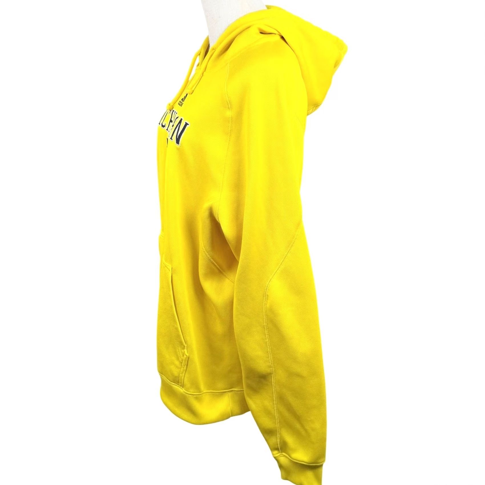 Adidas Adidas Mens L Michigan Wolverines Hoodie Yellow ClimaWarm Pullover Retro Sports Size US L / EU 52-54 / 3 - 3 Thumbnail