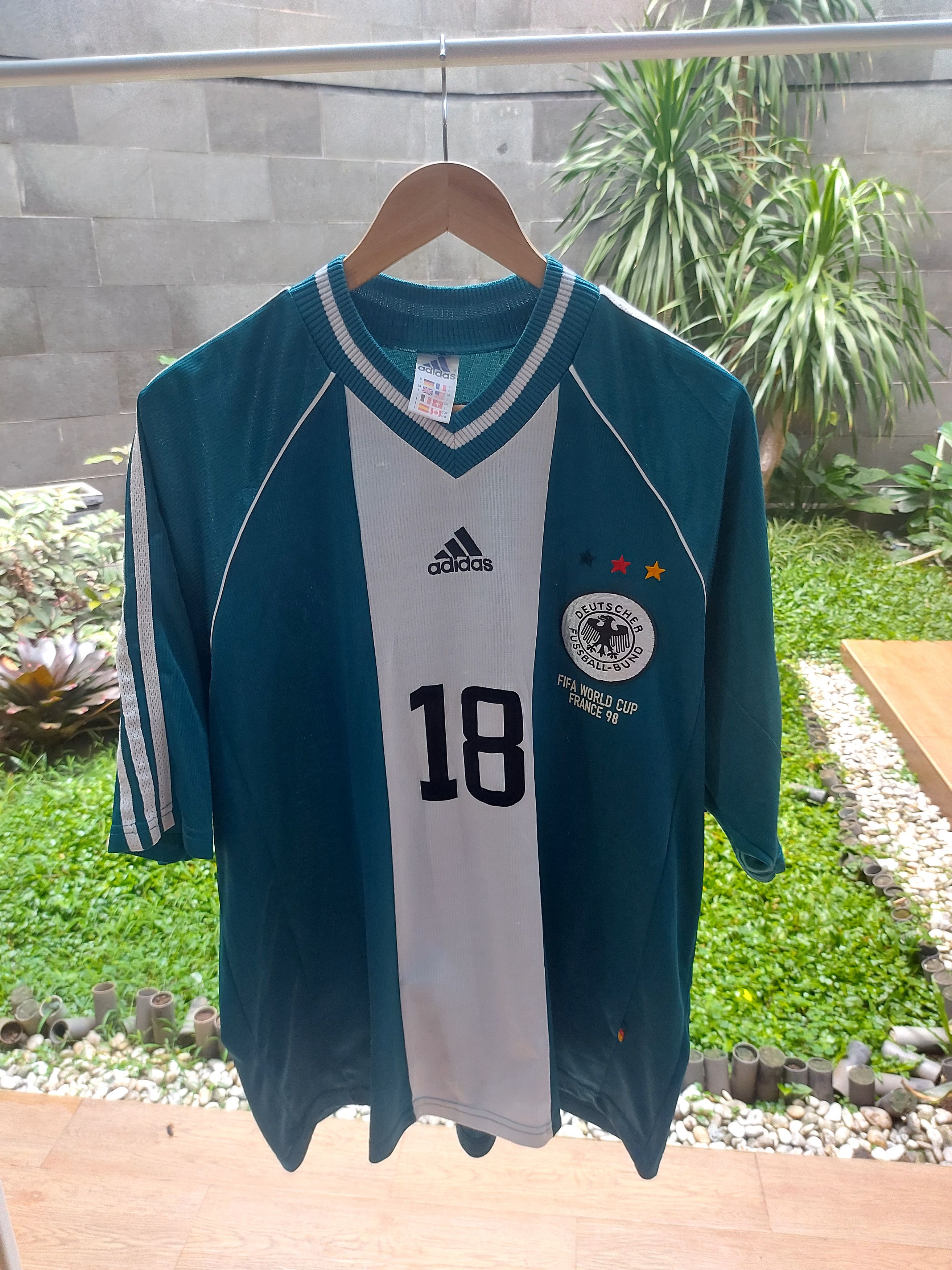 Adidas x vintage jersey germany 1998 away