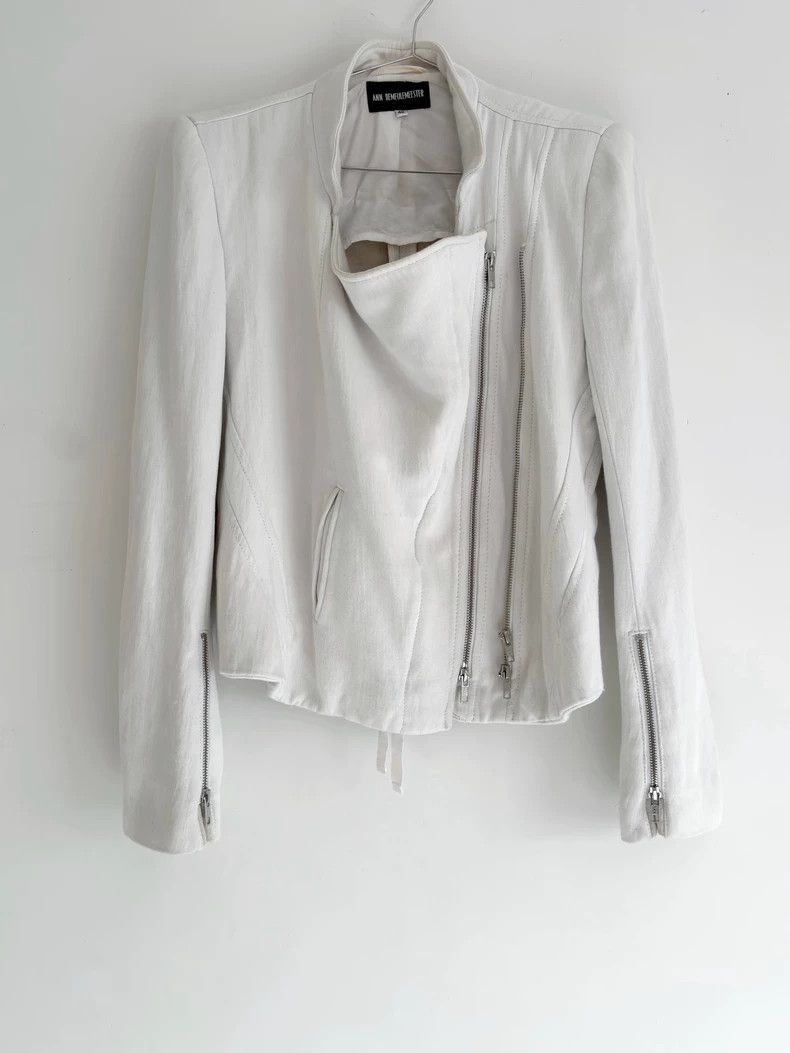 Ann Demeulemeester Ann Demeulemeeste zip tie white coat Stooges Size US L / EU 52-54 / 3 - 2 Thumbnail