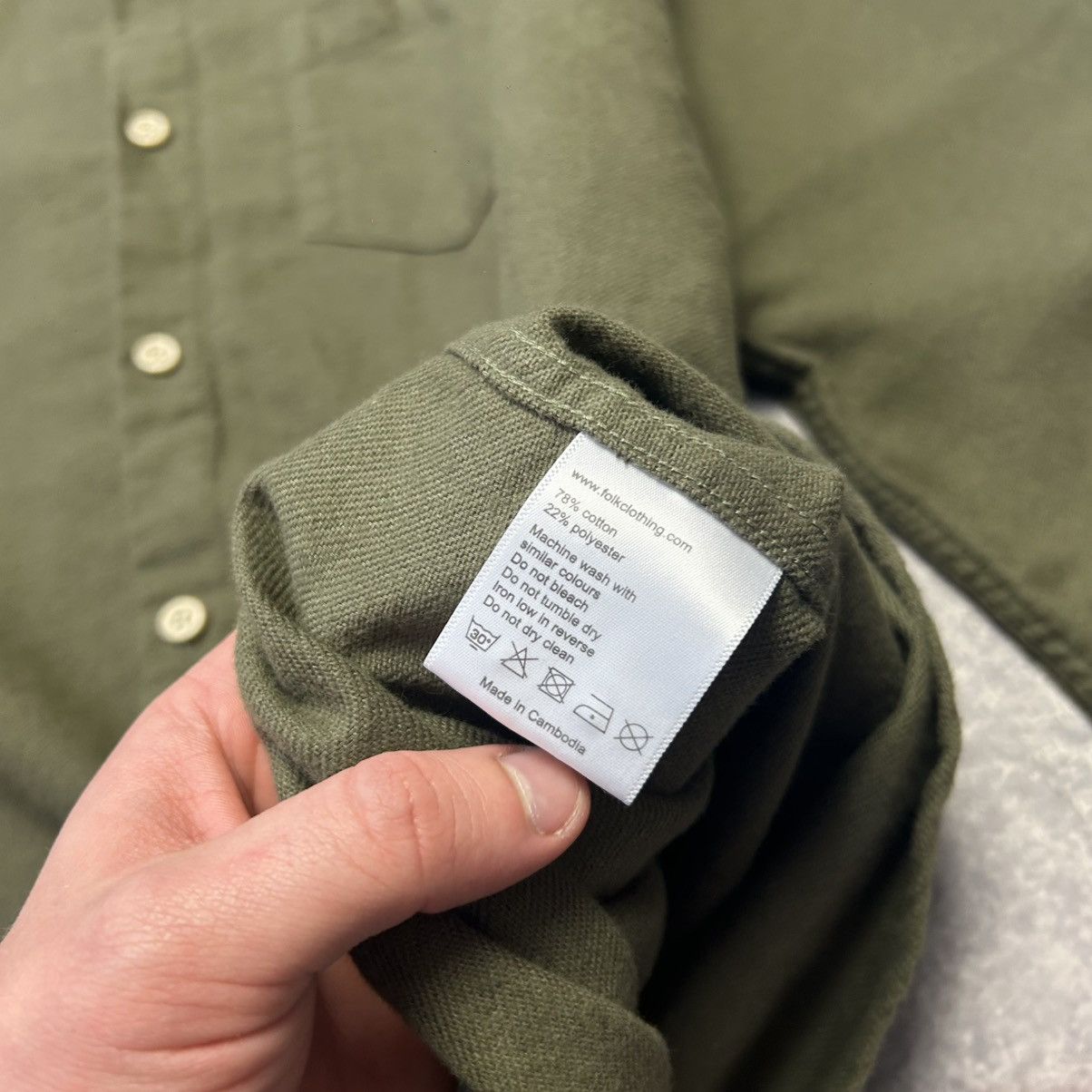 Folk Designer Folk Basic Button Streetwear oldschool shirt Size US M / EU 48-50 / 2 - 7 Thumbnail
