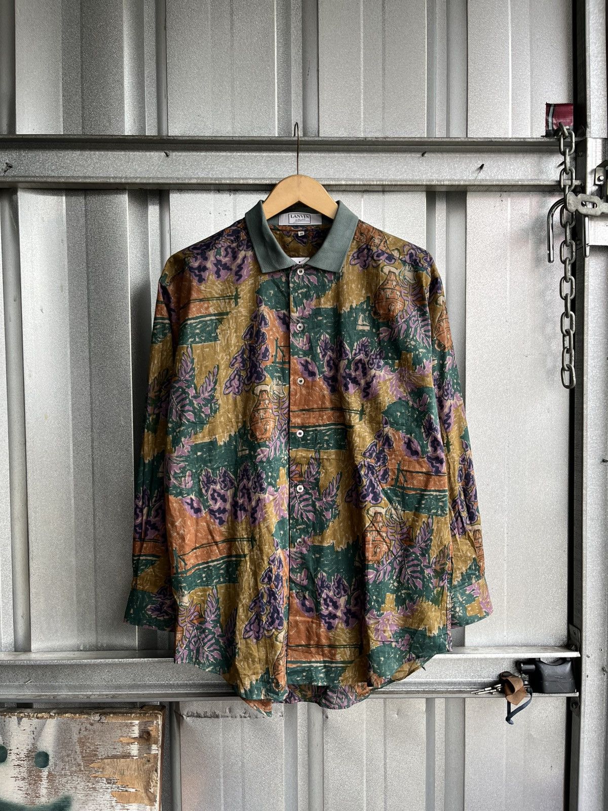 Lanvin Lanvin studio pattern shirt /hermes/versace/dior/prada/ Size US M / EU 48-50 / 2 - 1 Thumbnail