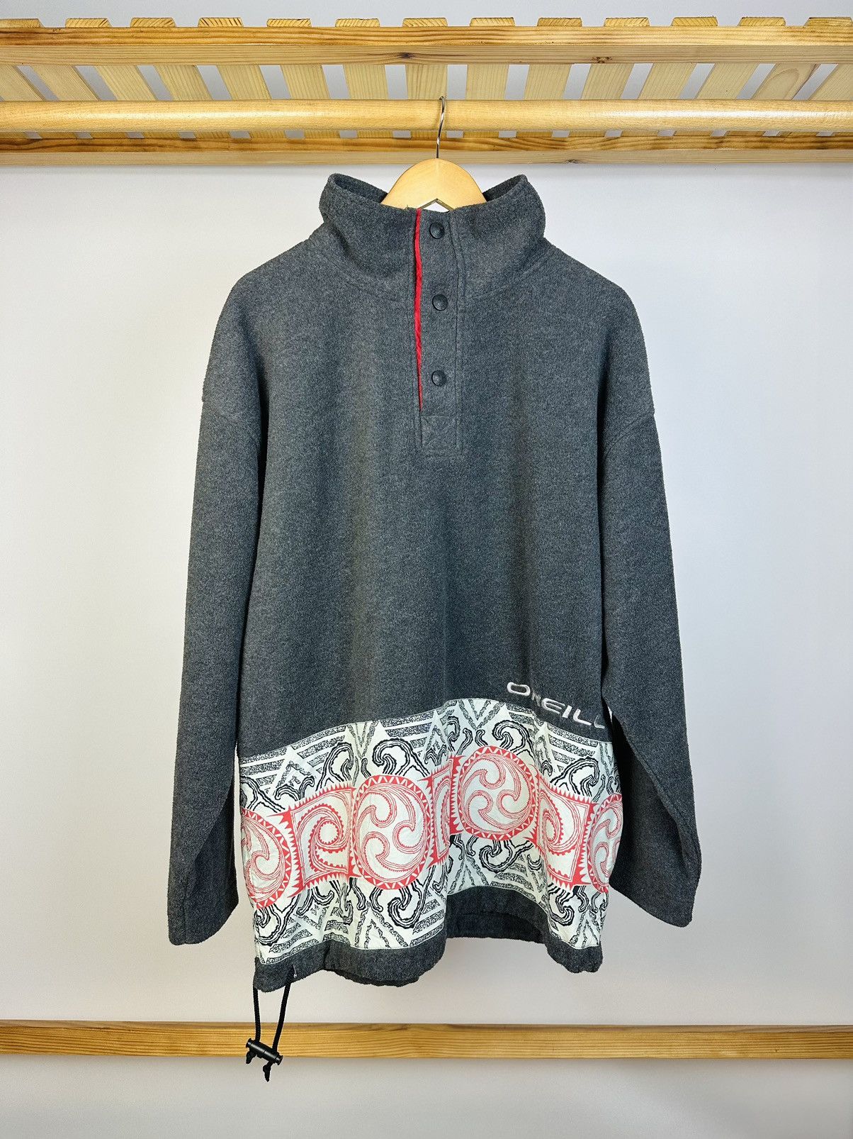 O'Neill Vintage 90s O’Neill Fleece Jacket Big Logo Rare Size US L / EU 52-54 / 3 - 1 Thumbnail