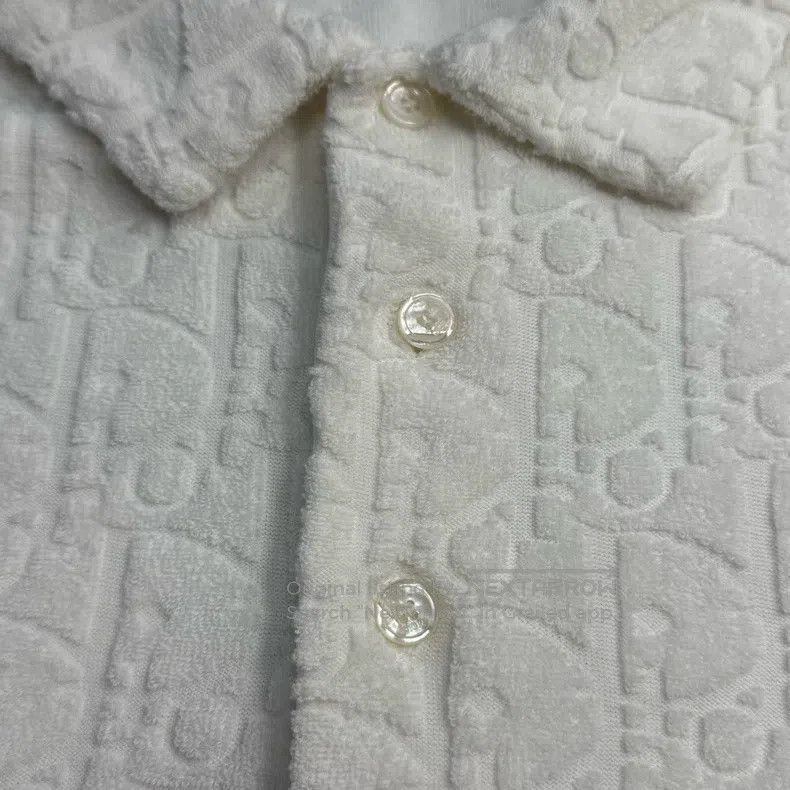Dior Dior White full logo towel material short sleeves Size US S / EU 44-46 / 1 - 7 Thumbnail