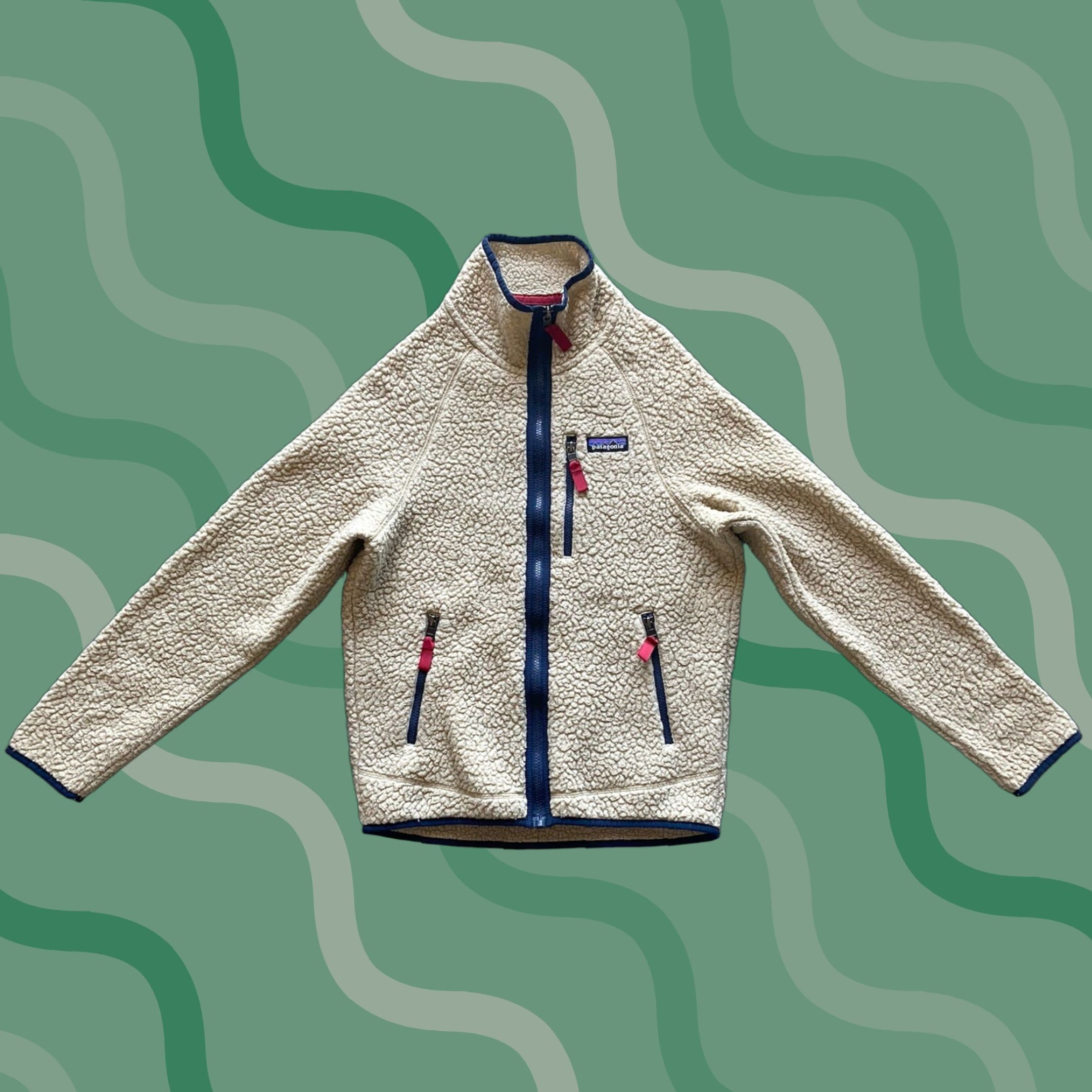 Patagonia Patagonia Jacket Fleece Full Zip Womens XS Beige Oatmeal White STY22801FA19 Size XS / US 0-2 / IT 36-38 - 1 Thumbnail