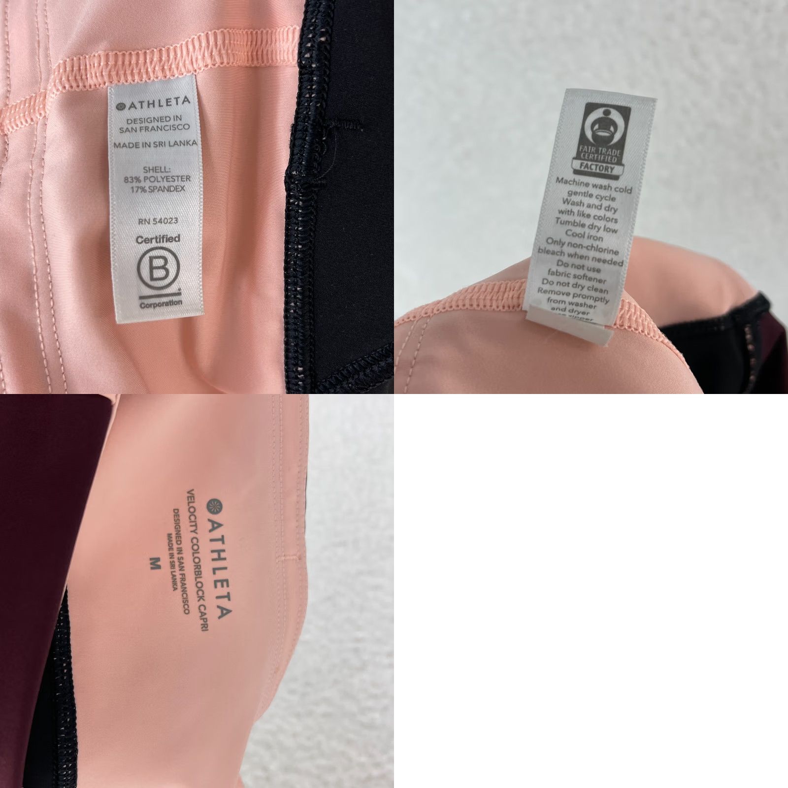 Athleta Athleta Velocity Stash Pocket Crop Leggings Womens Colorblock Stretch Size Medium Size 32" / US 10 / IT 46 - 10 Thumbnail