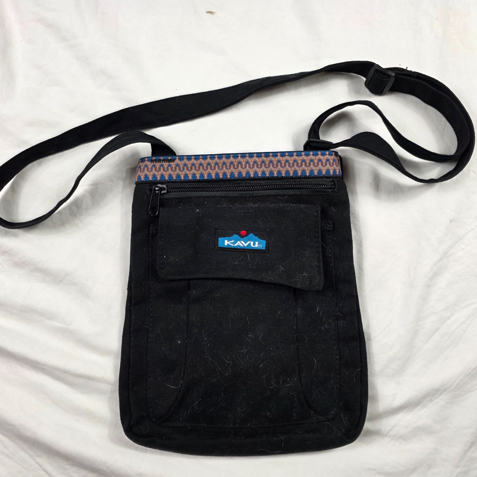 KAVU Kavu Keeper Black Crossbody Bag Adjustable Strap Casual Outd Size ONE SIZE - 1 Thumbnail
