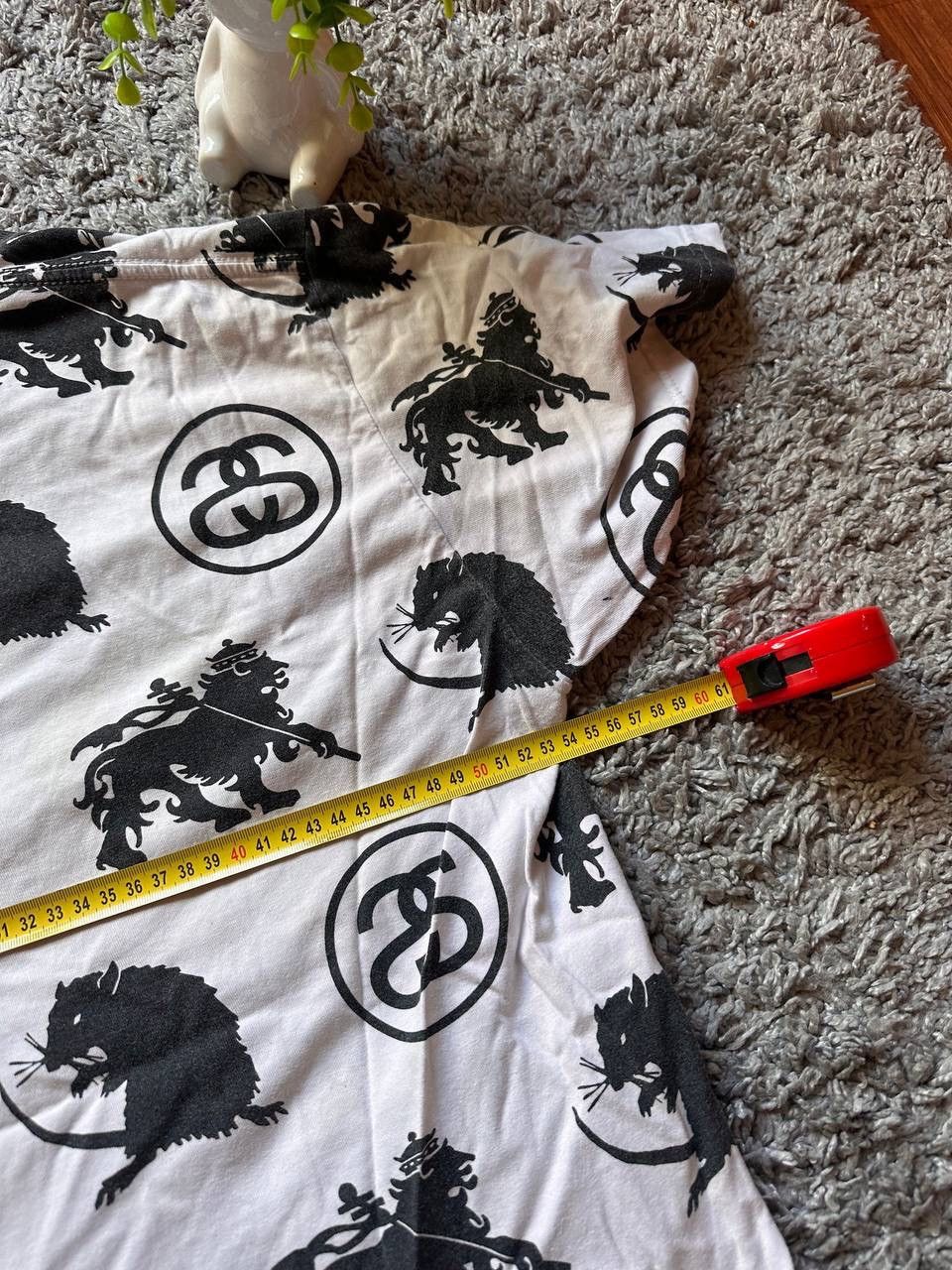 00s Rare Stussy Vintage Monogram Logo Streetwear Tee