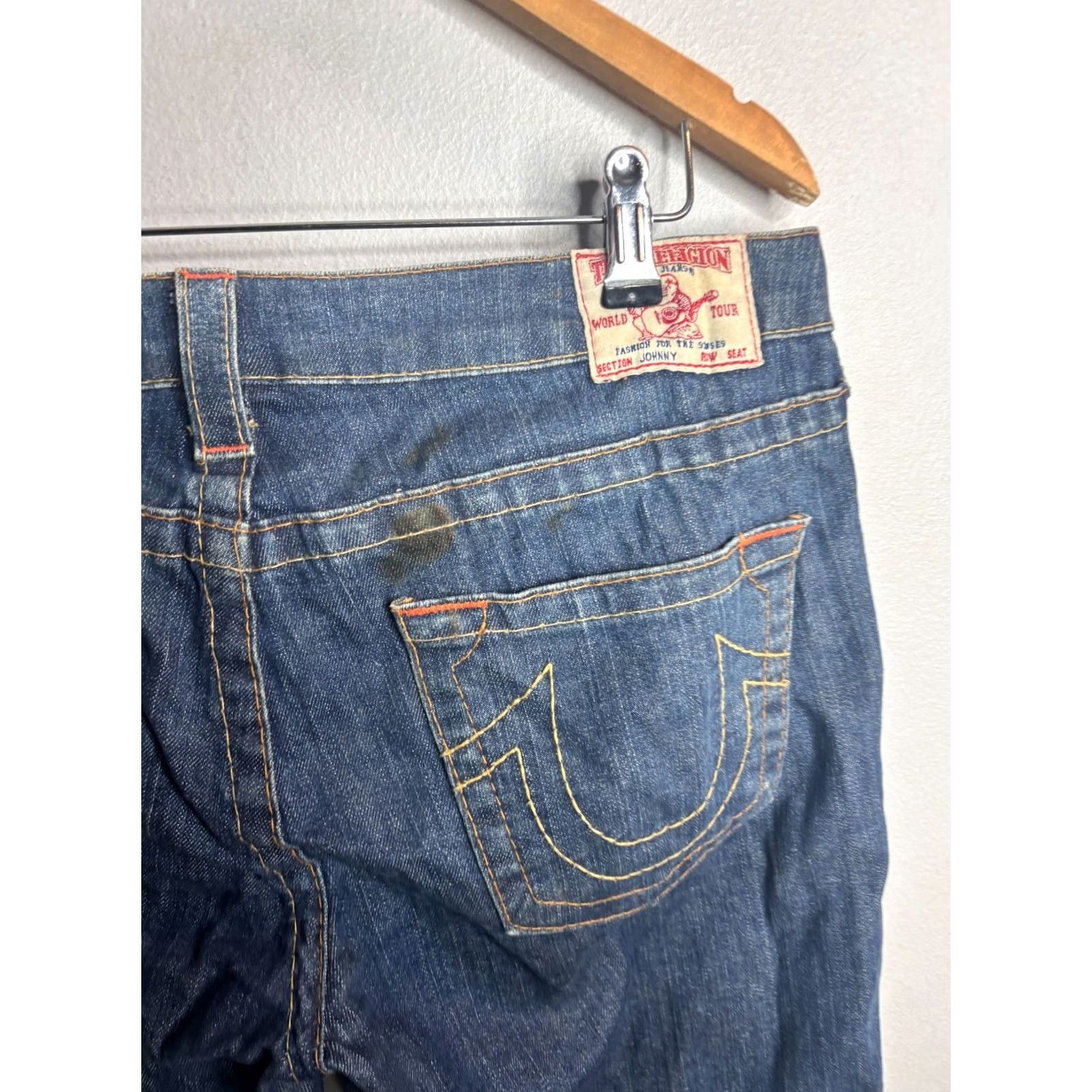 True Religion VINTAGE True Religion Jeans Womens Size 31 Blue Johnny Low Rise Size 24" / US 00 / IT 34 - 2 Thumbnail