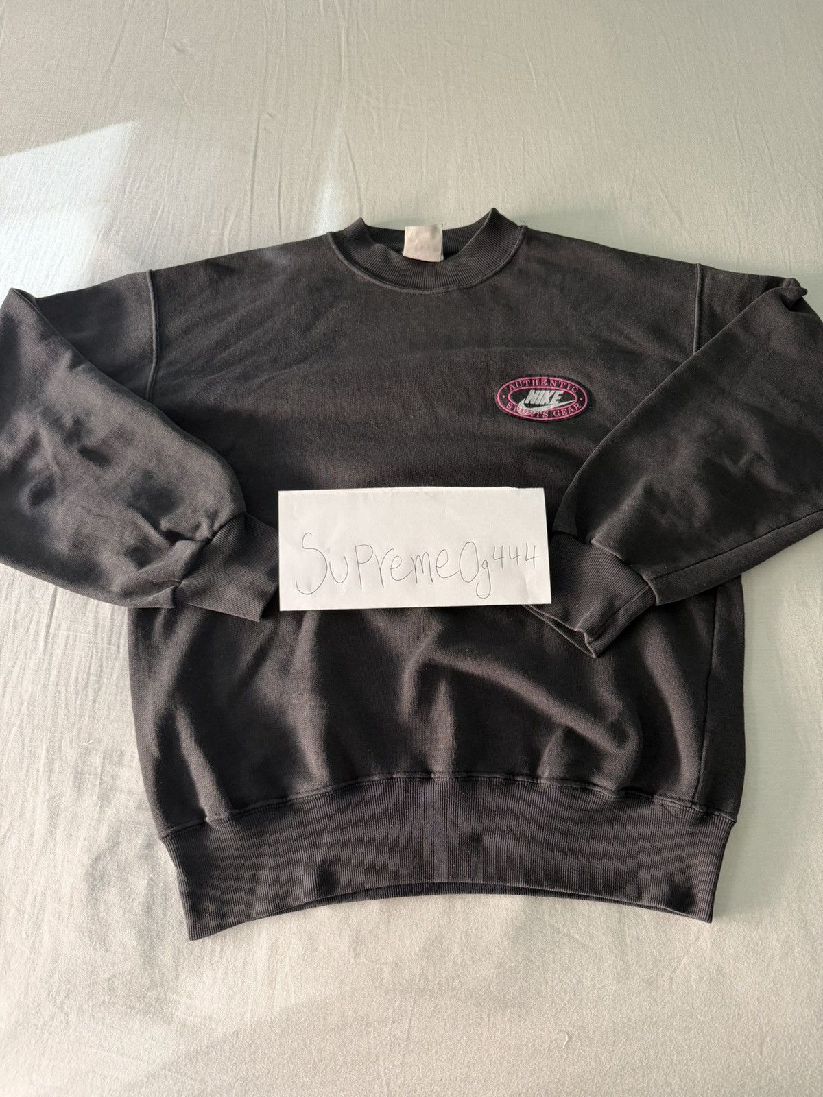 Nike Vintage 90s Nike Embroidered Logo Sweat Size US S / EU 44-46 / 1 - 1 Thumbnail