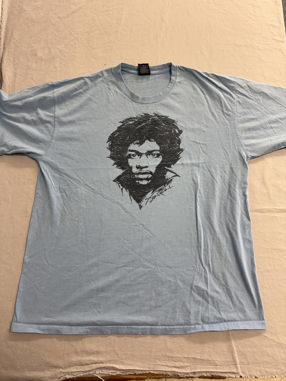 Designer Y2K Jimi Hendrix Portrait T-shirt Sketch Art tee XL Size US XL / EU 56 / 4 - 1 Thumbnail