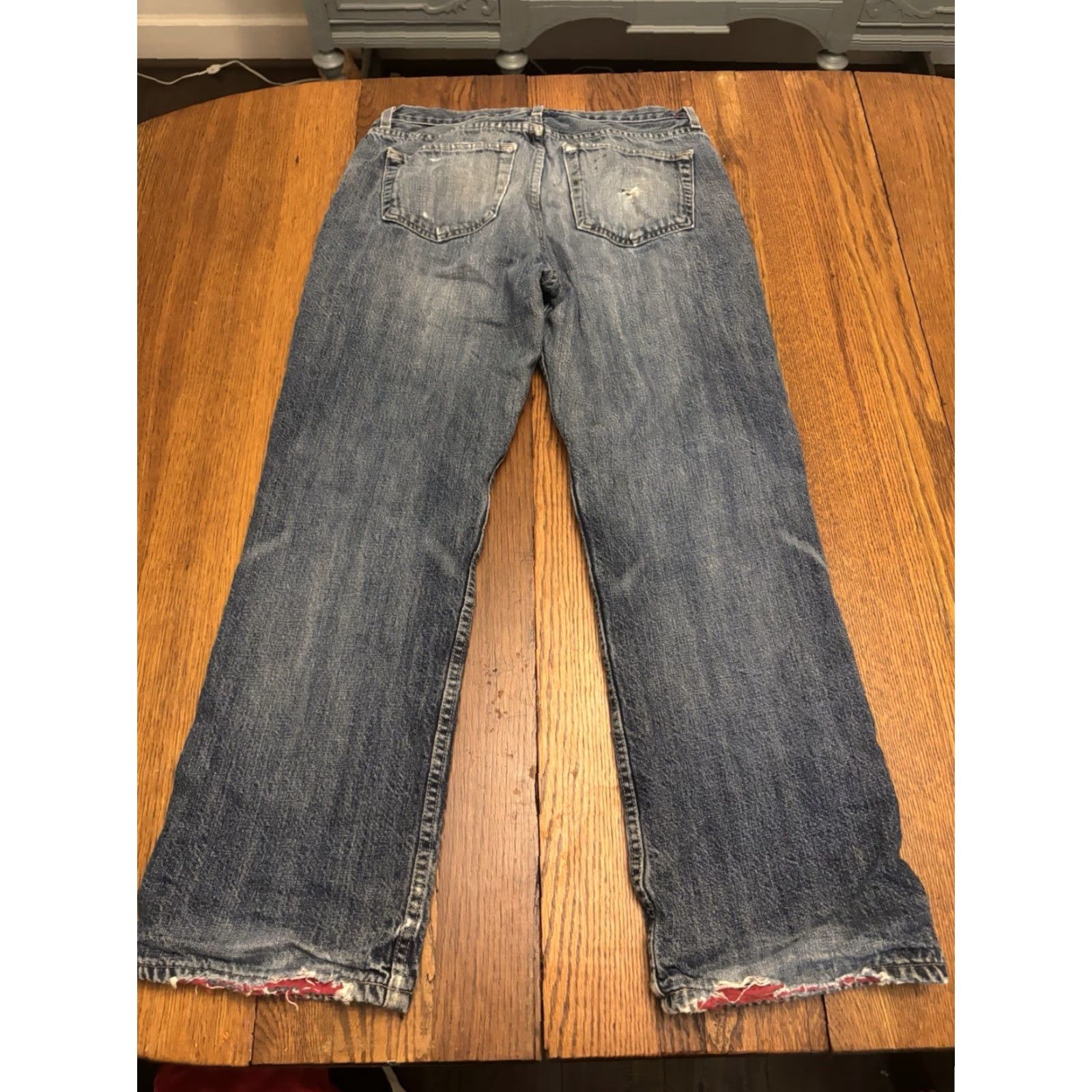 J.Crew VINTAGE J.CREW Jeans Fleece Lined Mens 32x30 Denim Straight Outdoor Insulated Pockets Size US 32 / EU 48 - 6 Thumbnail
