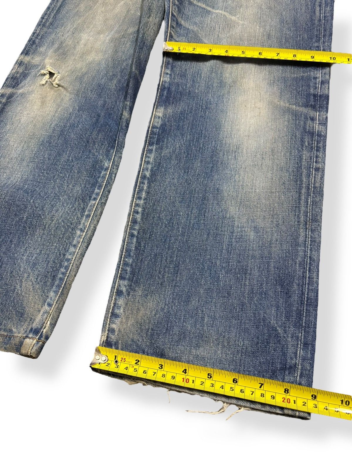 Edwin Vintage Rare Edwin Frontier Mud Wash Loose Distressed Jeans Size US 31 - 16 Thumbnail
