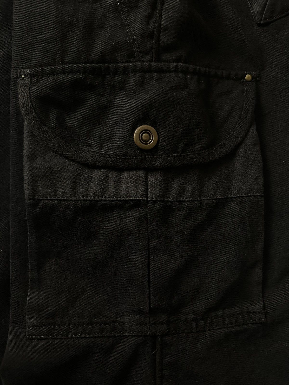 14th Addiction × If Six Was Nine × Le Grande Bleu (L.G.B.) G.O.A. Flared Black Cargo Pants Size US 30 / EU 46 - 7 Thumbnail