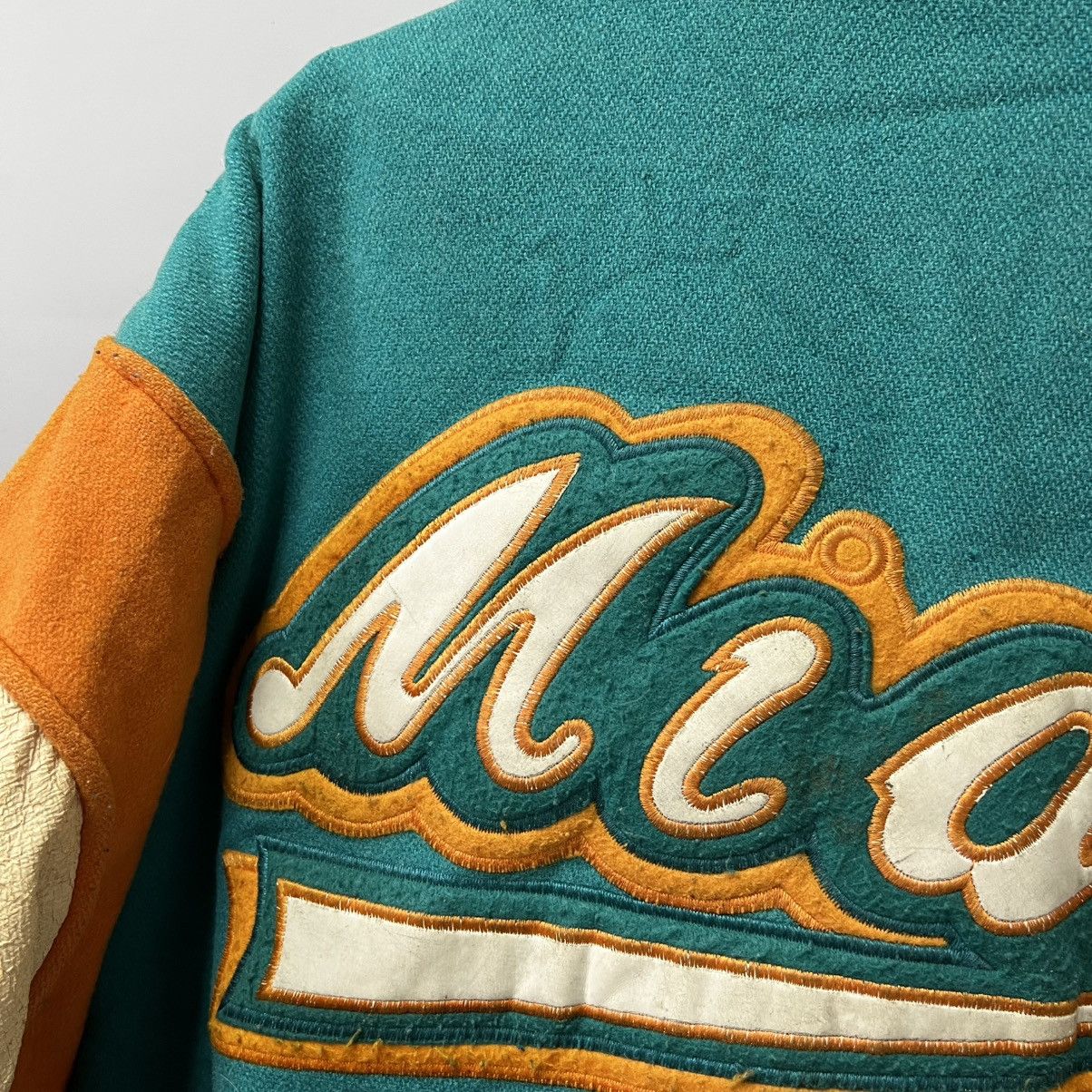 NFL × Vintage Vintage Miami Dolphins NFL Turquoise Blue Heavyweight Jacket Size US S / EU 44-46 / 1 - 15 Thumbnail